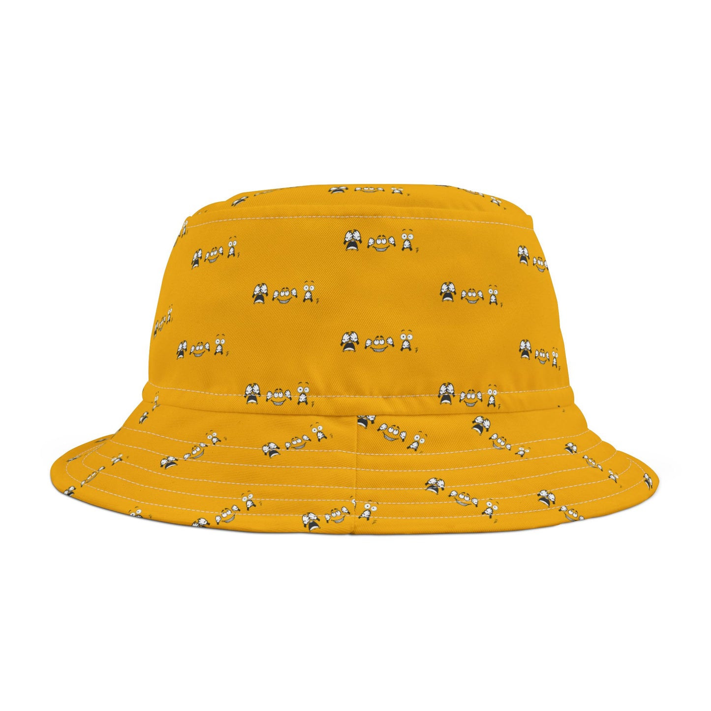 Goofy Faces = See no evil. Hear no evil. Speak no evil. - Bucket Hat - Stylish Outdoor Accessory for Pet Lovers