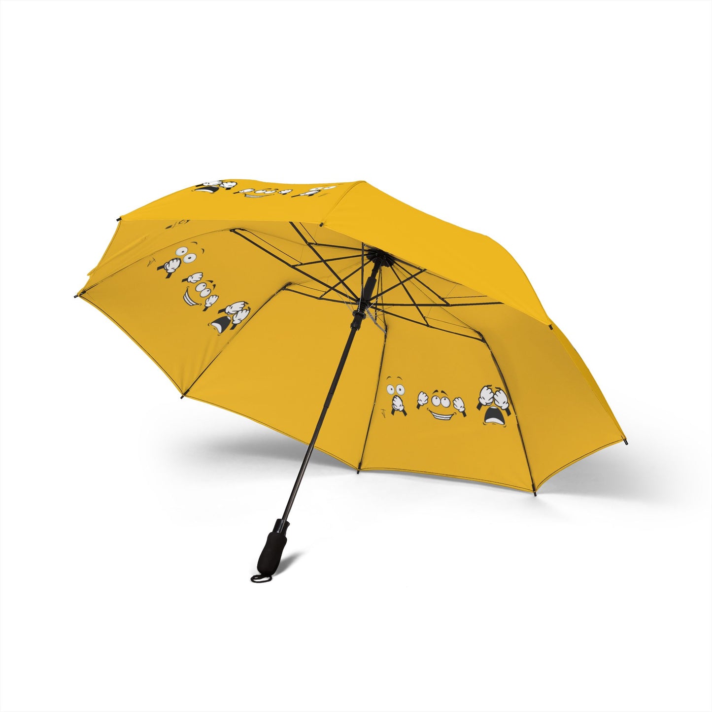 Goofy Faces = See no evil. Hear no evil. Speak no evil. - Foldable Umbrella