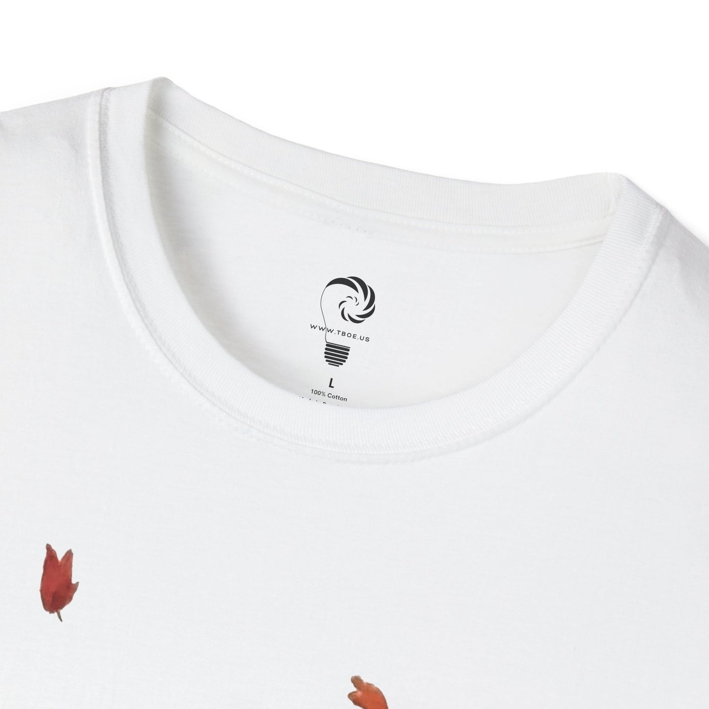 Whimsical Fox & Leaves - Original Artwork - Unisex T-Shirt