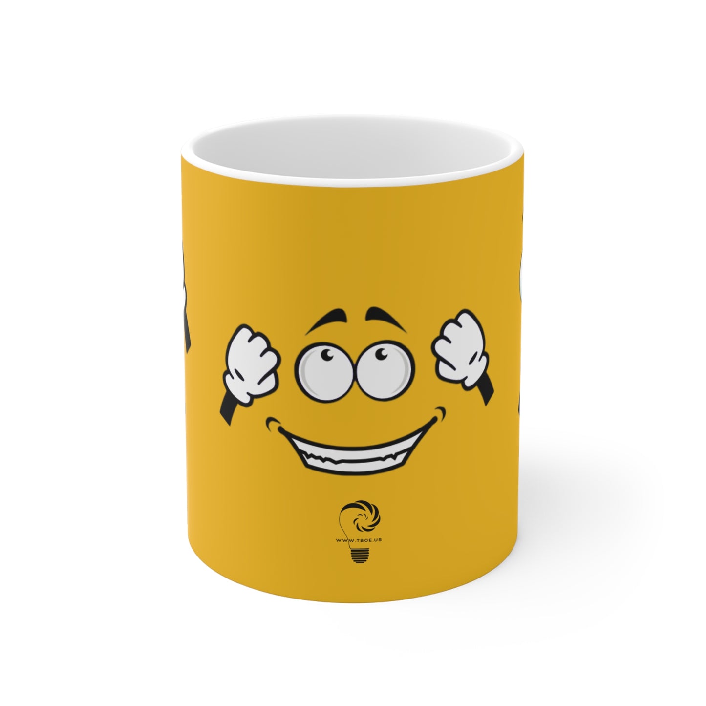 Goofy Faces = See no evil. Hear no evil. Speak no evil. - 11oz Ceramic Coffee Cup