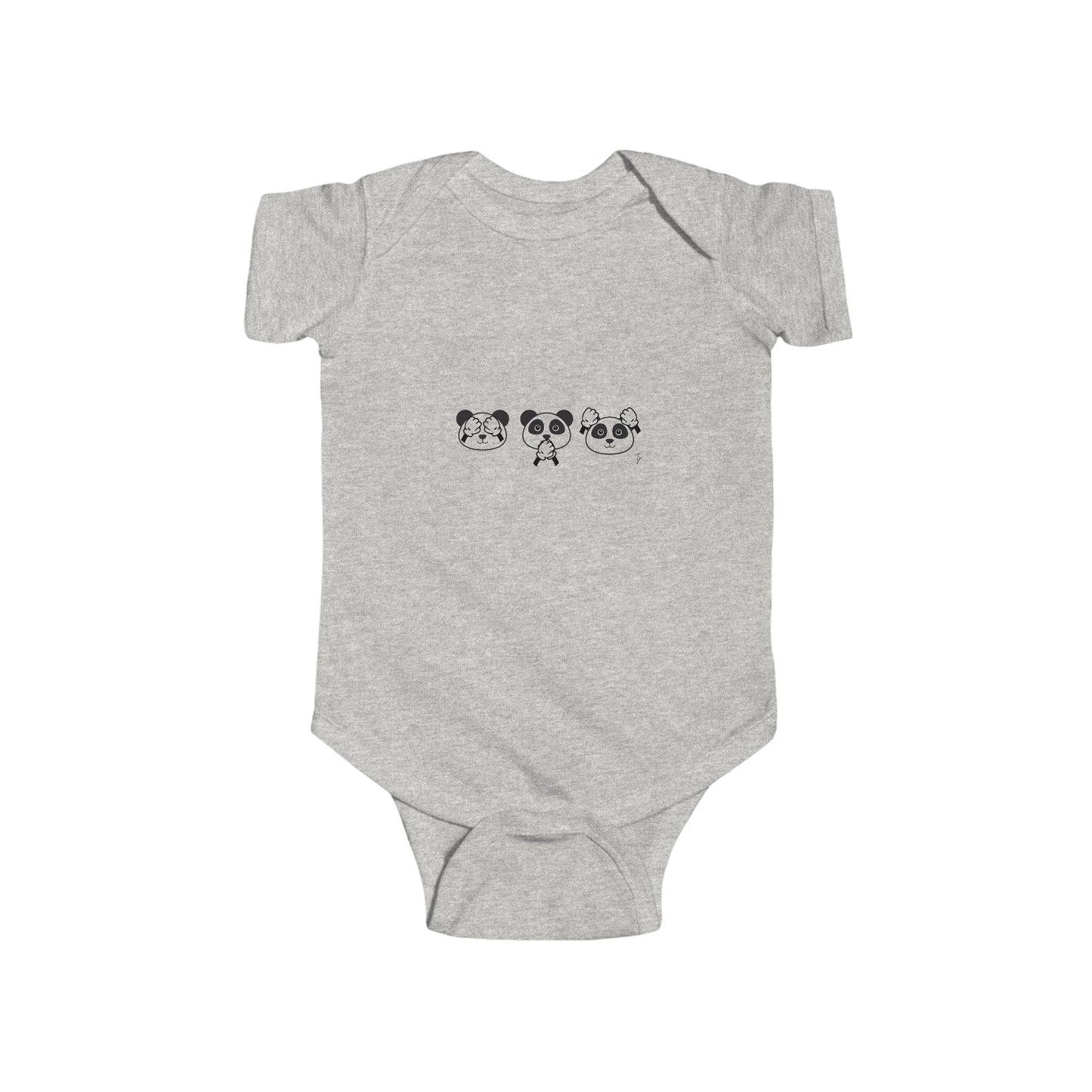 Panda = See no evil. Hear no evil. Speak no evil. - Infant Bodysuit β Adorable Seasonal Baby Outfit