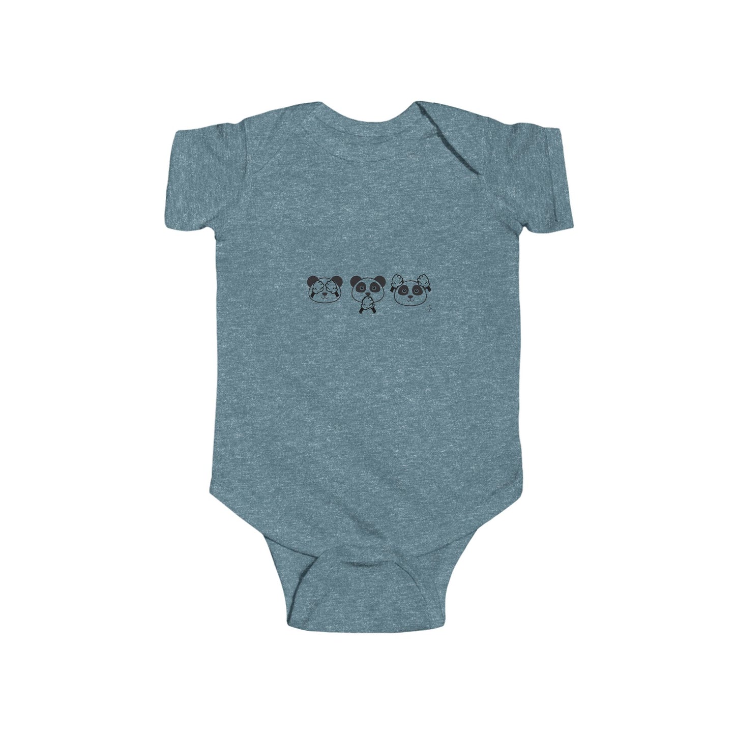 Panda = See no evil. Hear no evil. Speak no evil. - Infant Bodysuit β Adorable Seasonal Baby Outfit