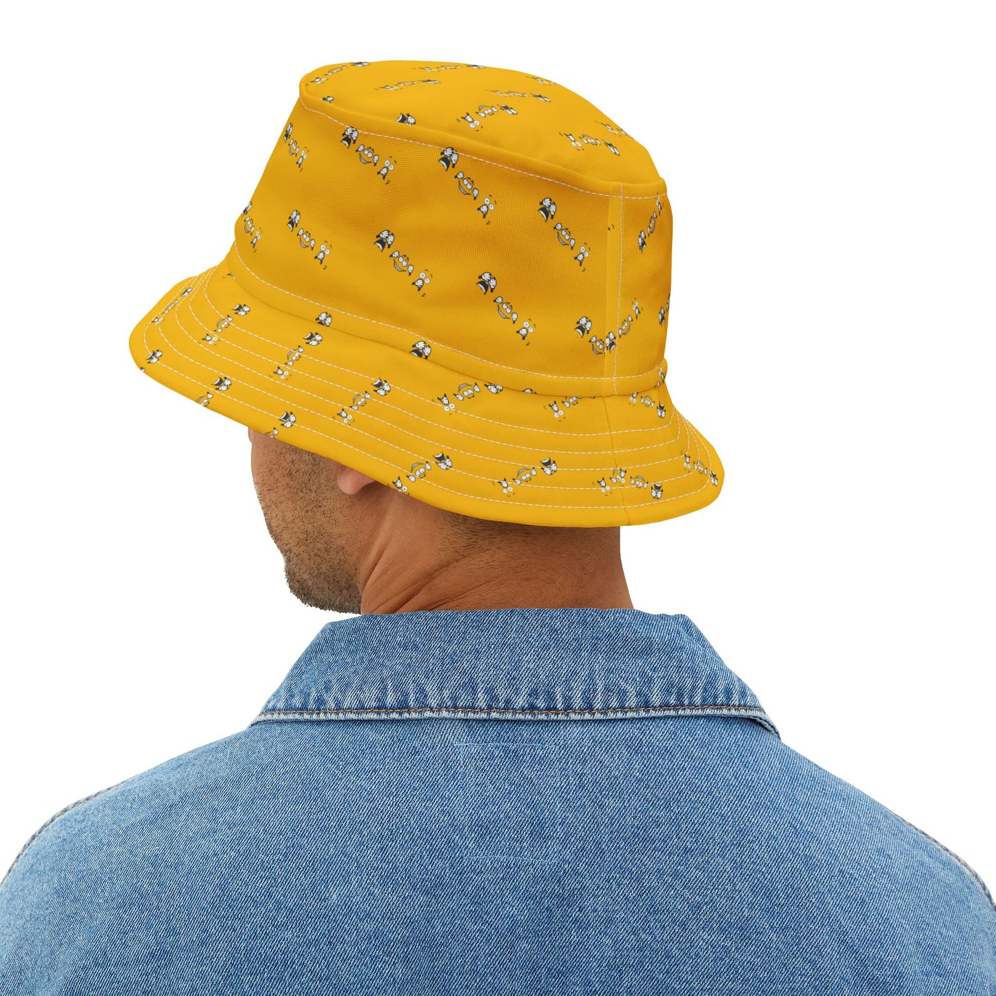 Goofy Faces = See no evil. Hear no evil. Speak no evil. - Bucket Hat - Stylish Outdoor Accessory for Pet Lovers