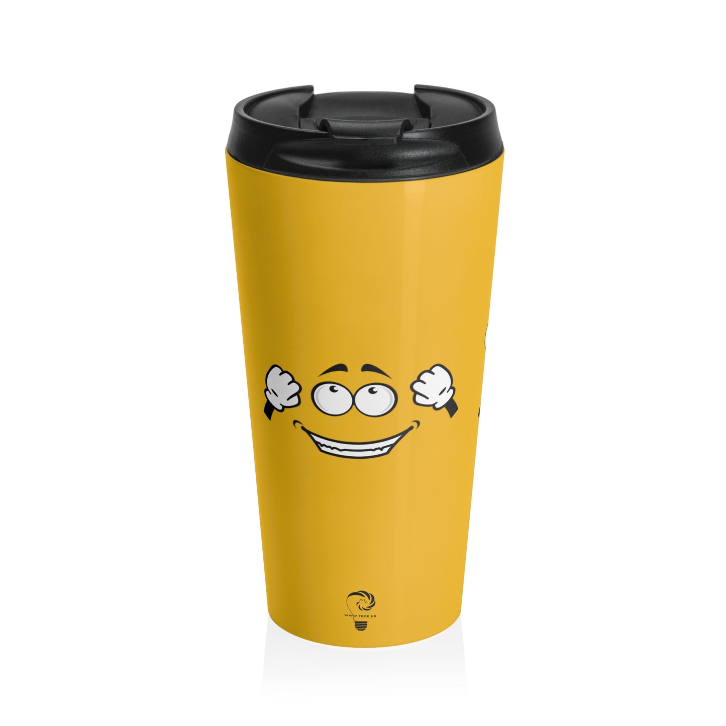 Goofy Faces = See no evil. Hear no evil. Speak no evil. - Stainless Steel Travel Mug