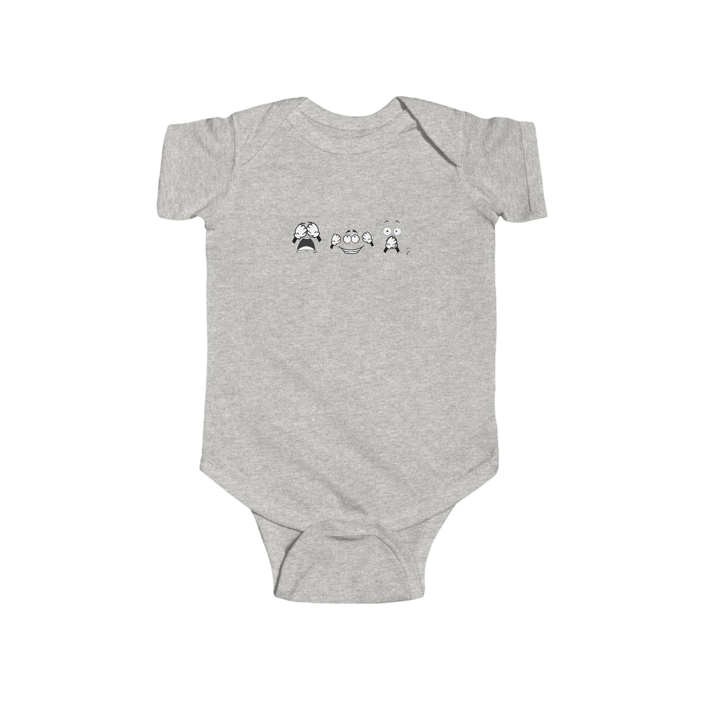 Goofy Faces = See no evil. Hear no evil. Speak no evil. - Infant Bodysuit β Adorable Seasonal Baby Outfit