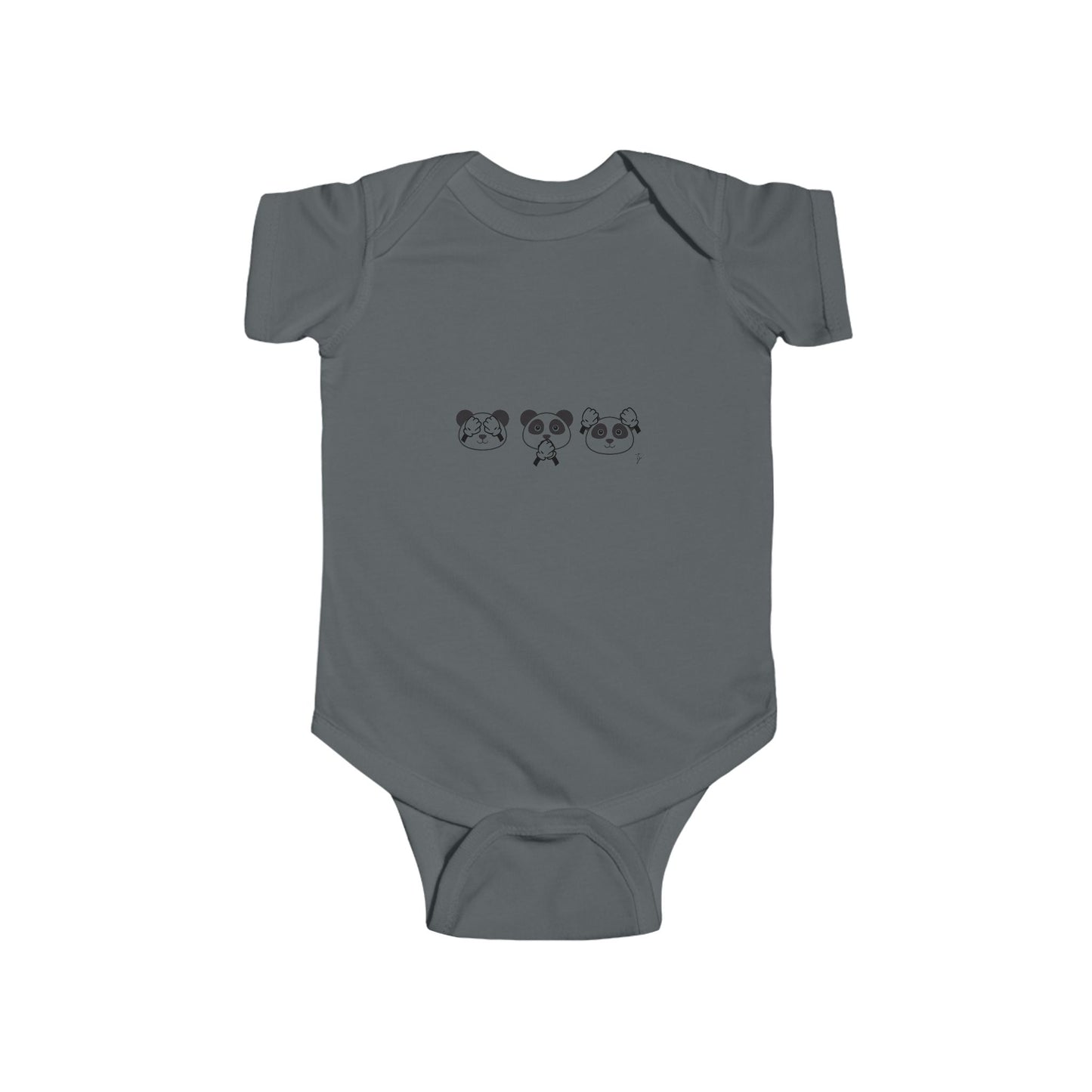 Panda = See no evil. Hear no evil. Speak no evil. - Infant Bodysuit β Adorable Seasonal Baby Outfit