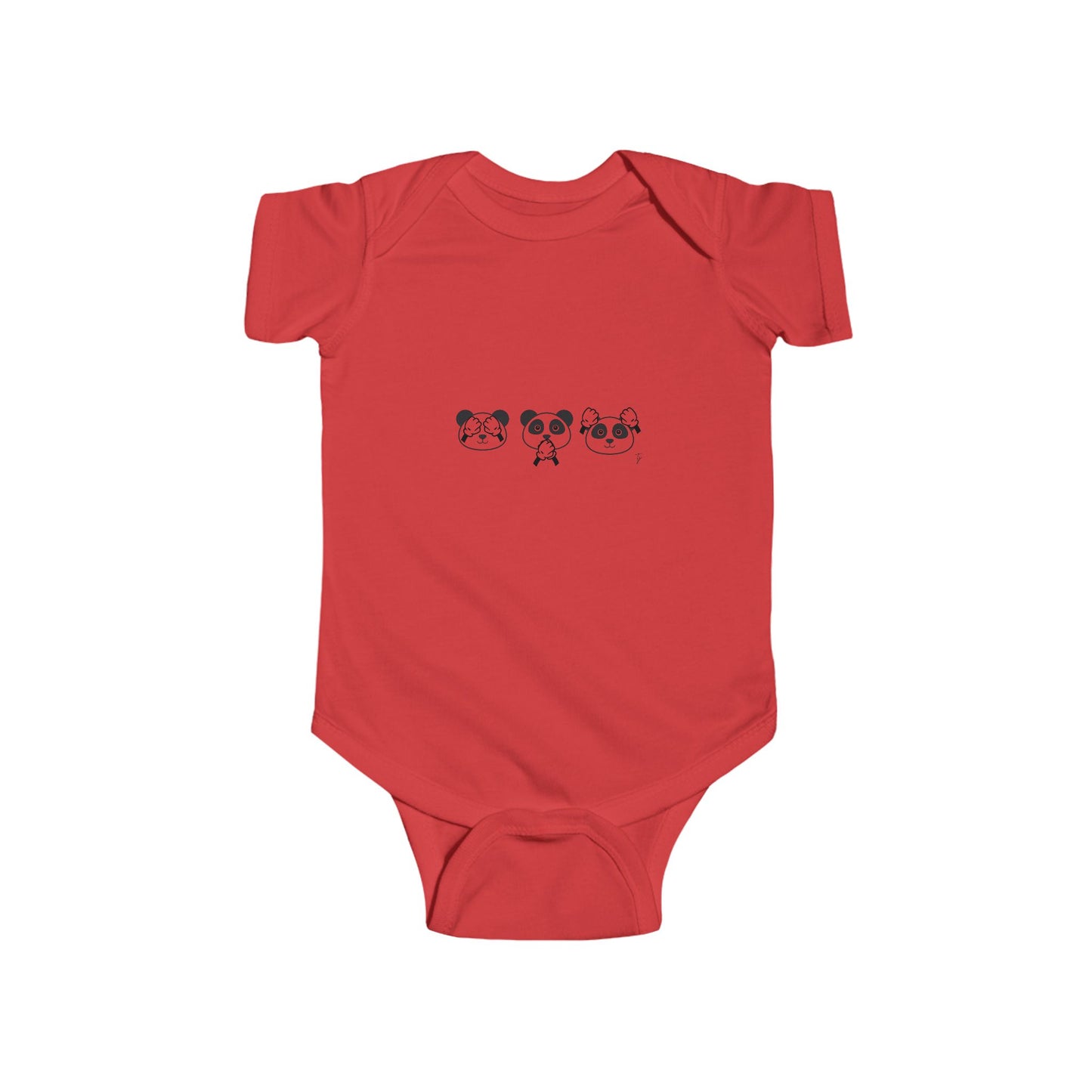 Panda = See no evil. Hear no evil. Speak no evil. - Infant Bodysuit β Adorable Seasonal Baby Outfit