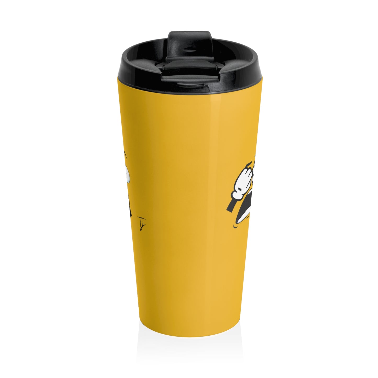 Goofy Faces = See no evil. Hear no evil. Speak no evil. - Stainless Steel Travel Mug