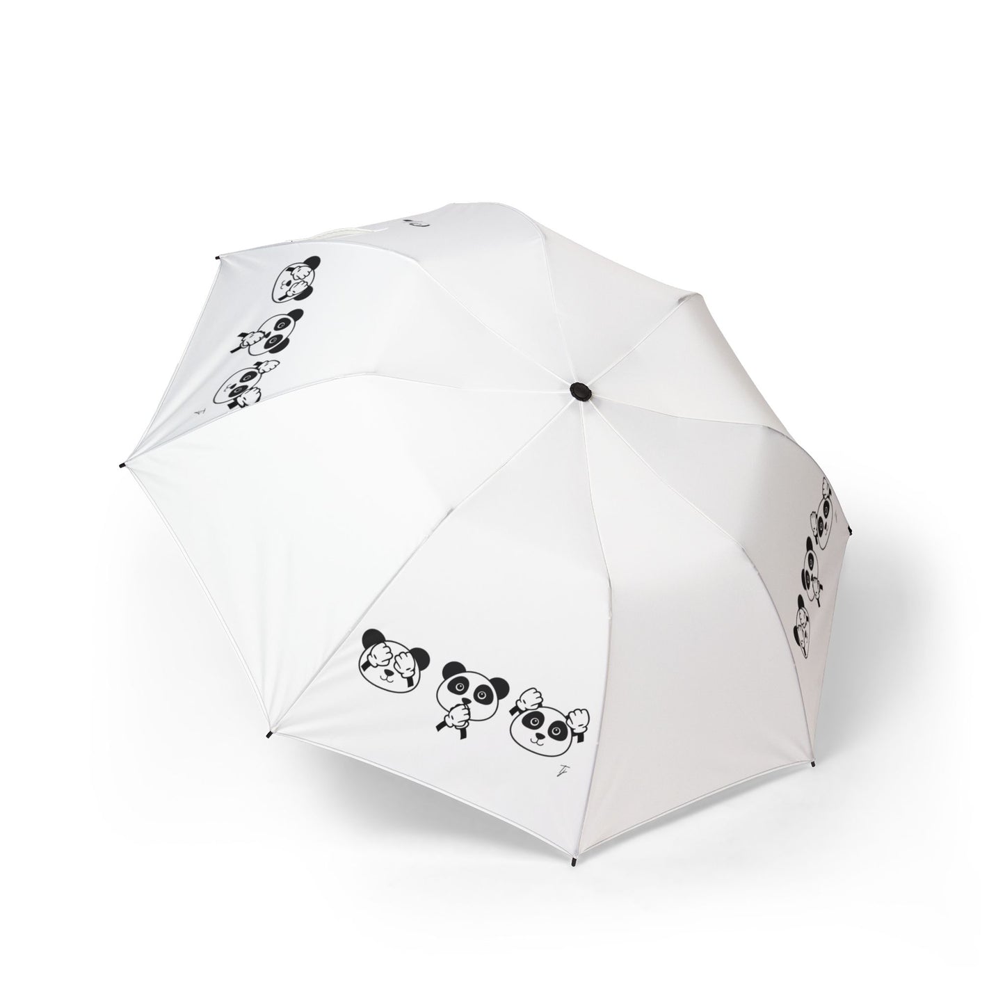 Panda = See no evil. Hear no evil. Speak no evil. - Foldable Umbrella