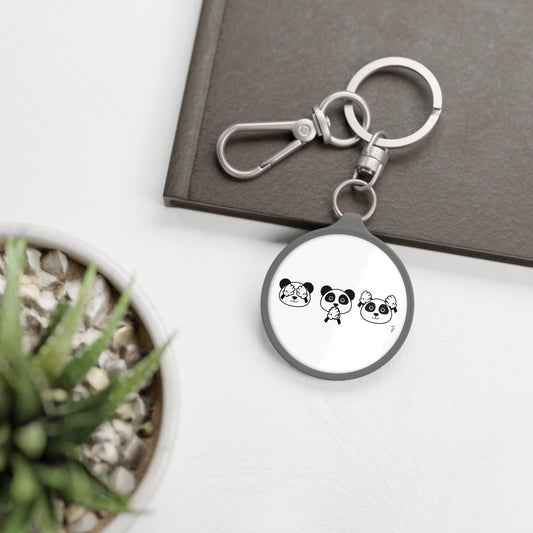Panda = See no evil. Hear no evil. Speak no evil. - Keyring Tag - Perfect Seasonal Gift