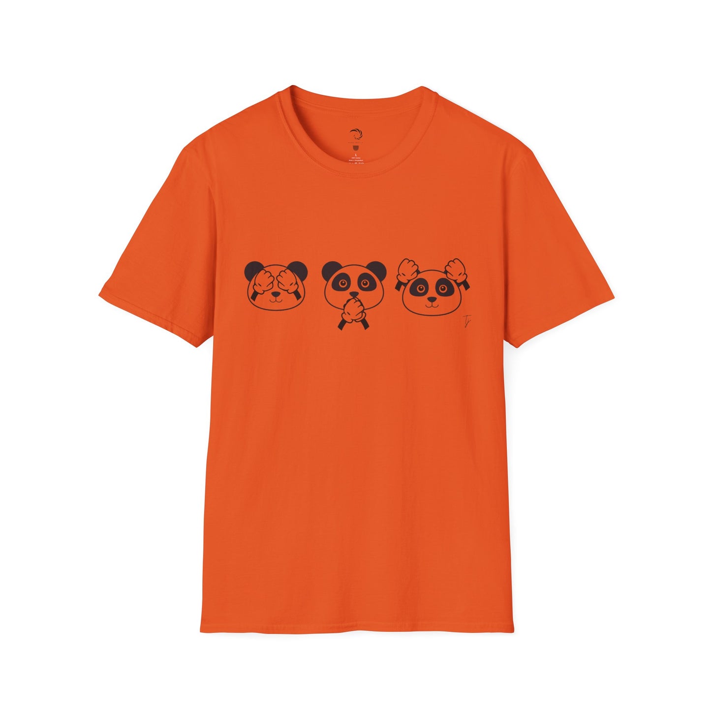 Panda = See no evil. Hear no evil. Speak no evil. - Unisex T-Shirt
