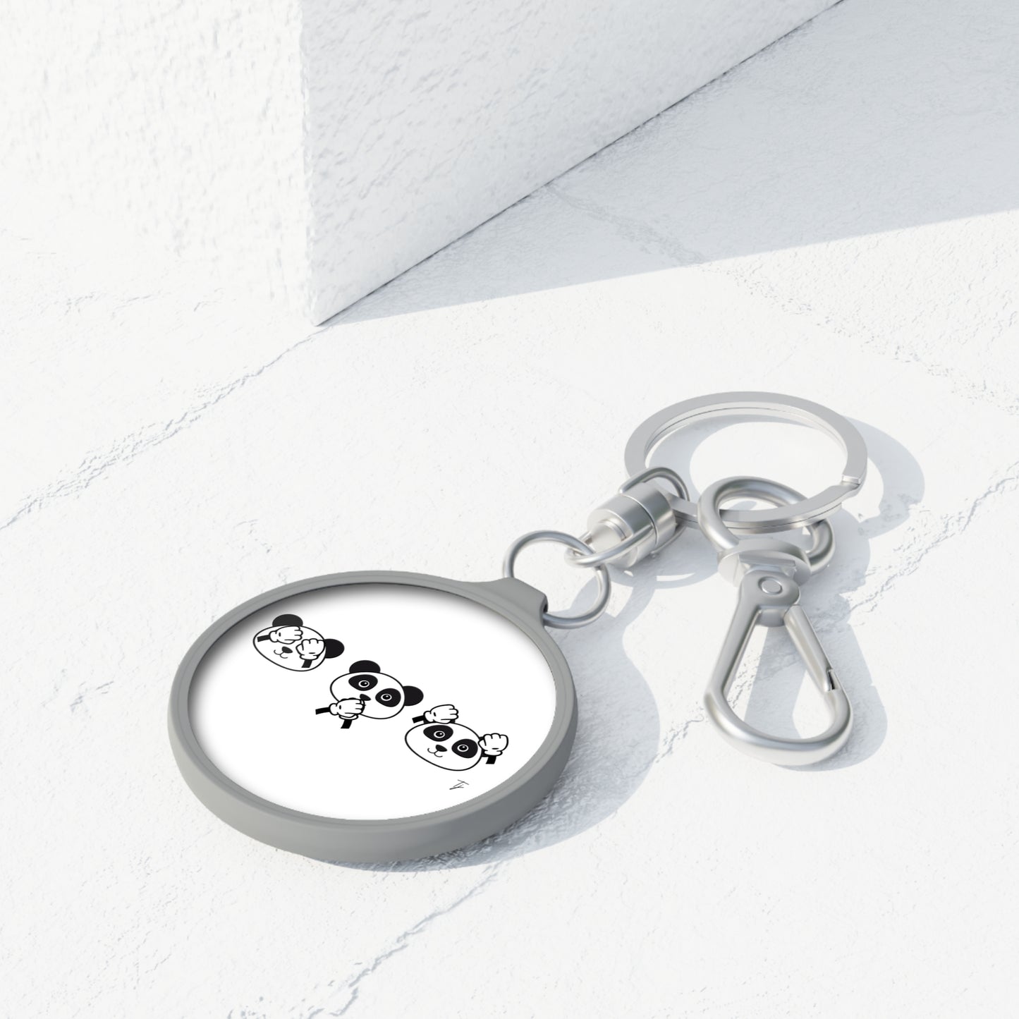 Panda = See no evil. Hear no evil. Speak no evil. - Keyring Tag - Perfect Seasonal Gift