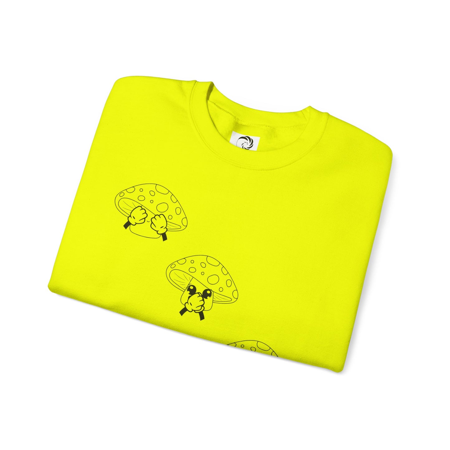 Mushrooms = See no evil. Hear no evil. Speak no evil.  - Crewneck Sweatshirt - Cozy Unisex Sweater