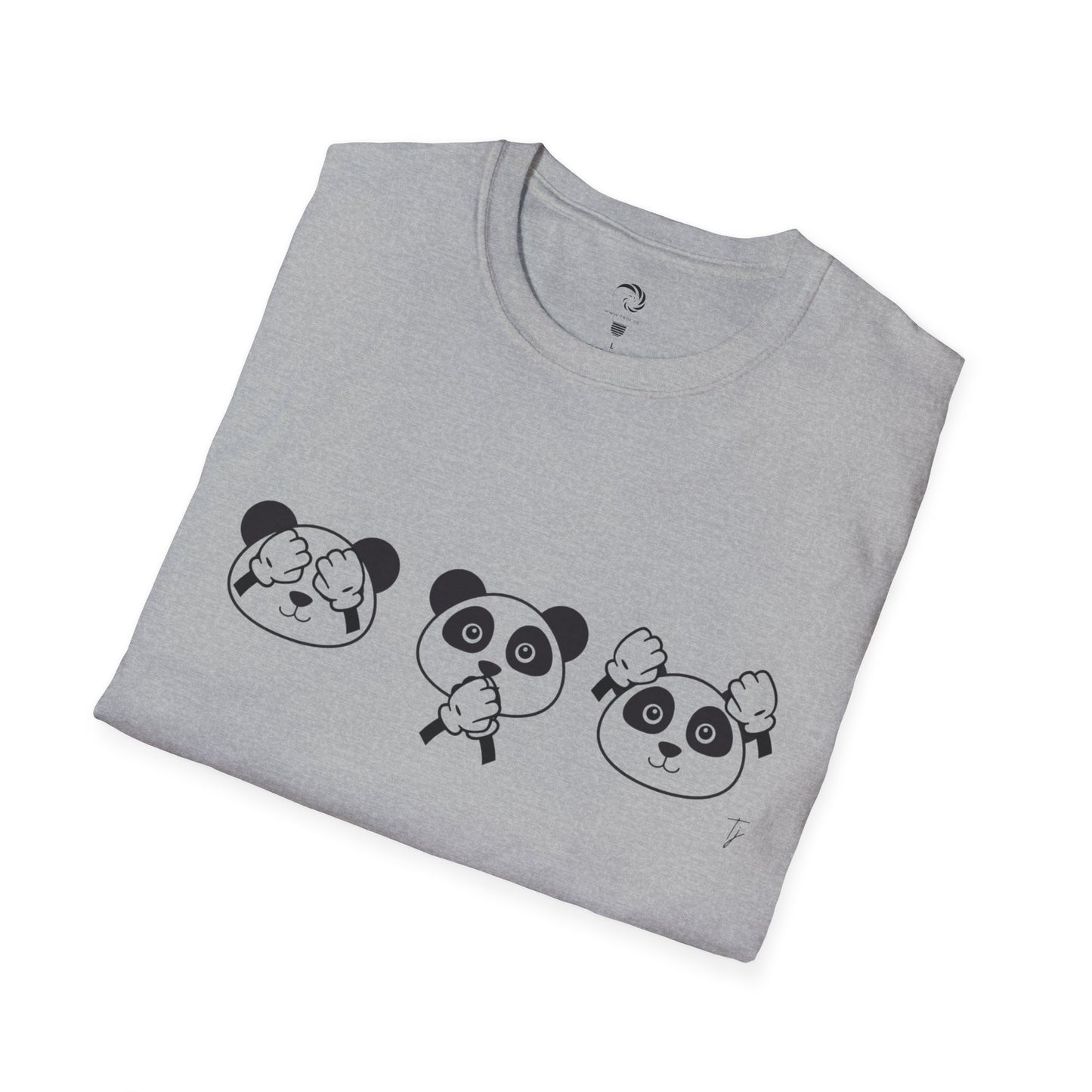 Panda = See no evil. Hear no evil. Speak no evil. - Unisex T-Shirt