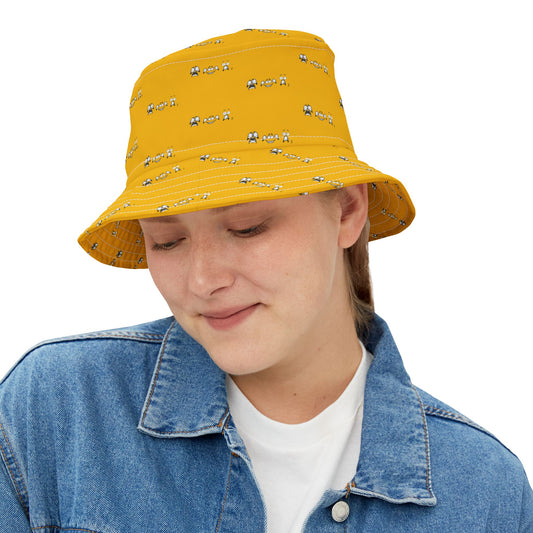 Goofy Faces = See no evil. Hear no evil. Speak no evil. - Bucket Hat - Stylish Outdoor Accessory for Pet Lovers
