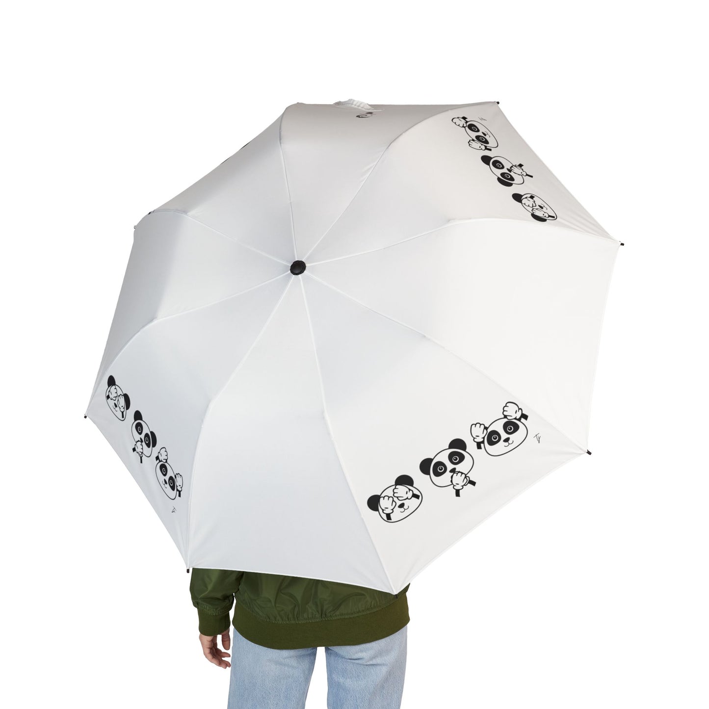 Panda = See no evil. Hear no evil. Speak no evil. - Foldable Umbrella