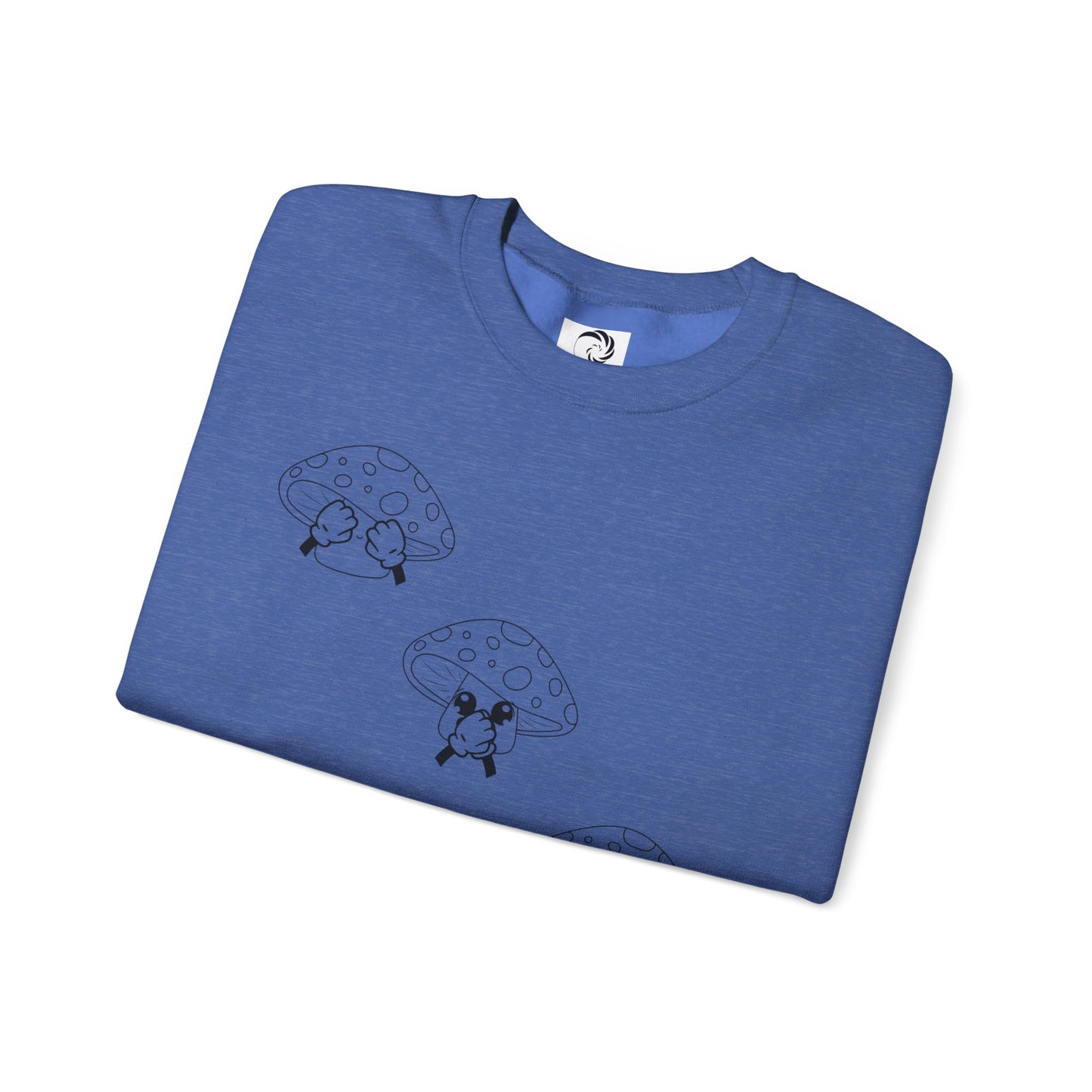 Mushrooms = See no evil. Hear no evil. Speak no evil.  - Crewneck Sweatshirt - Cozy Unisex Sweater