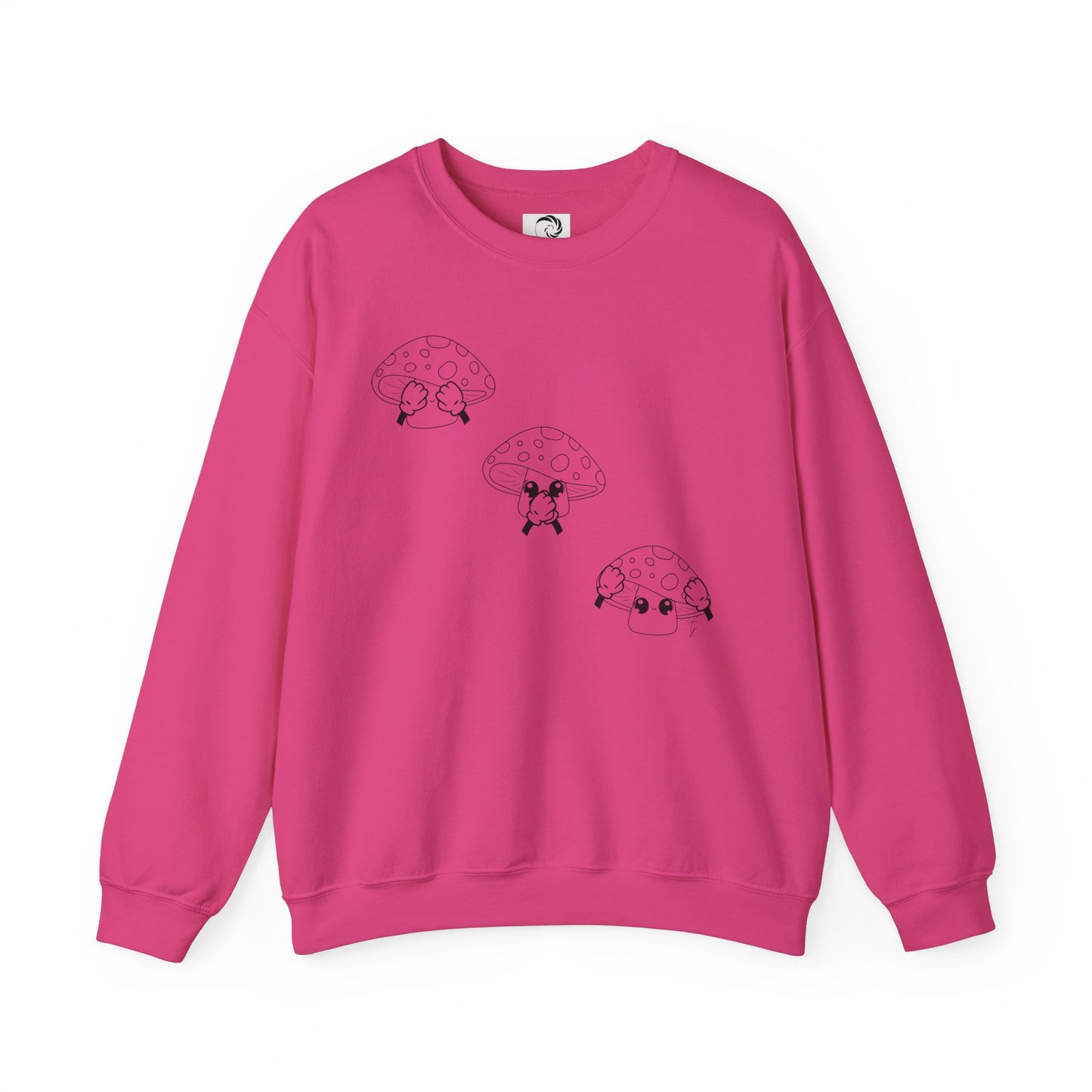 Mushrooms = See no evil. Hear no evil. Speak no evil.  - Crewneck Sweatshirt - Cozy Unisex Sweater