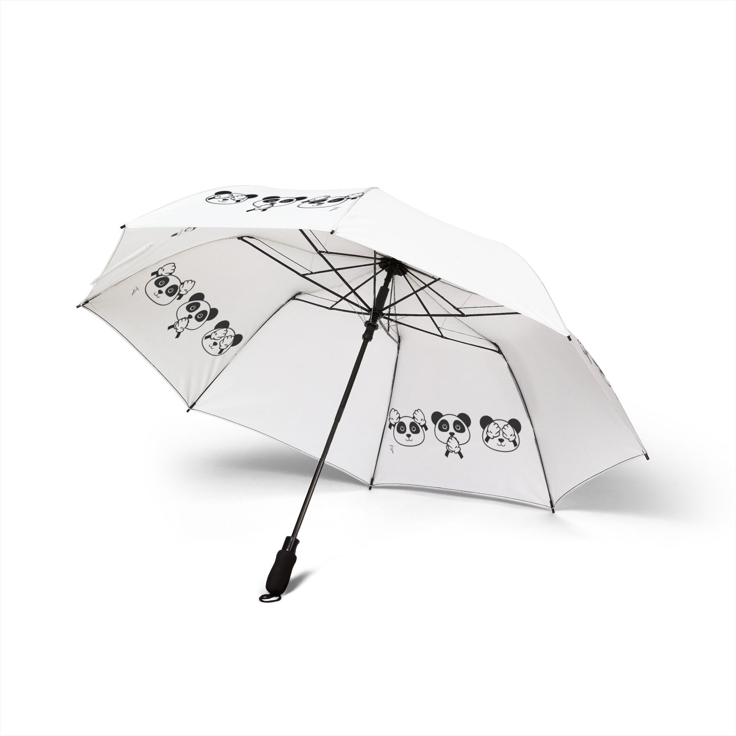 Panda = See no evil. Hear no evil. Speak no evil. - Foldable Umbrella
