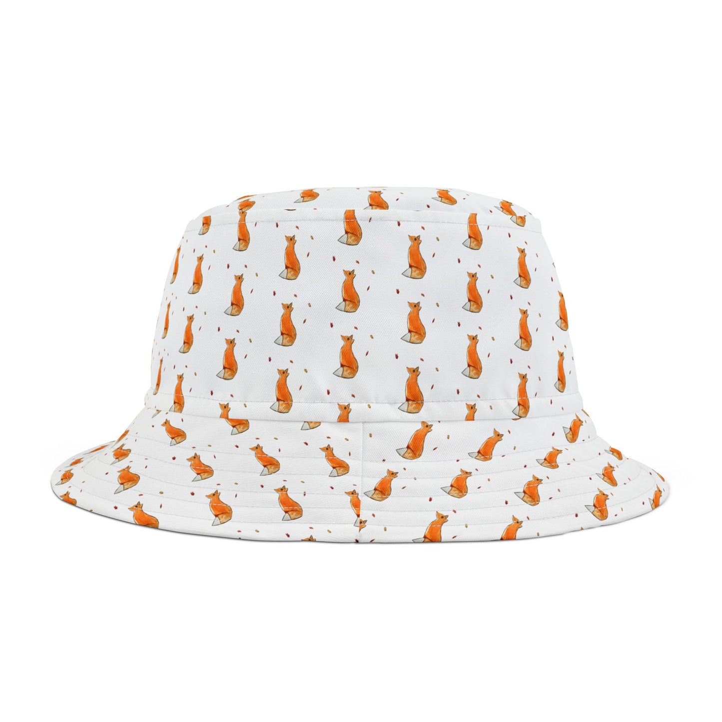 Whimsical Fox & Leaves - Bucket Hat - Stylish Outdoor Accessory for Pet Lovers