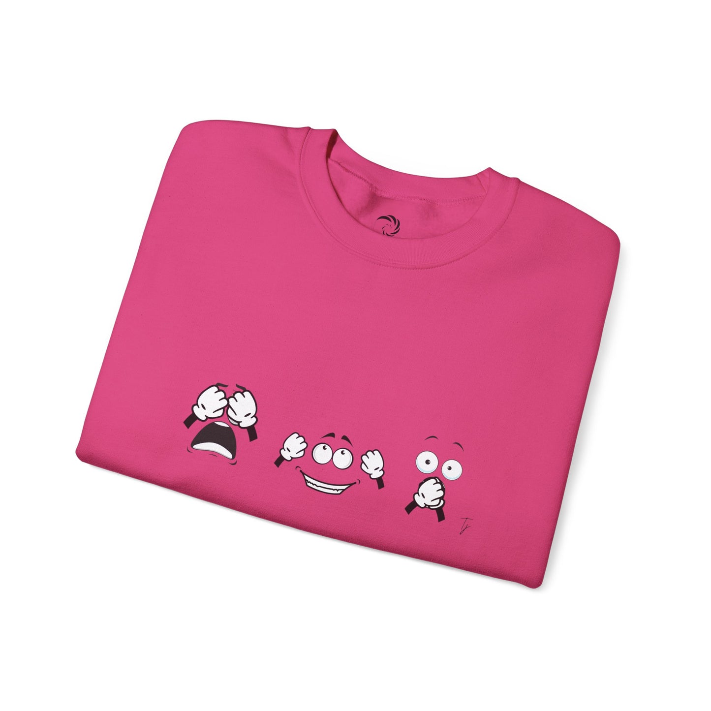 Goofy Faces = See no evil. Hear no evil. Speak no evil.  - Crewneck Sweatshirt - Cozy Unisex Sweater