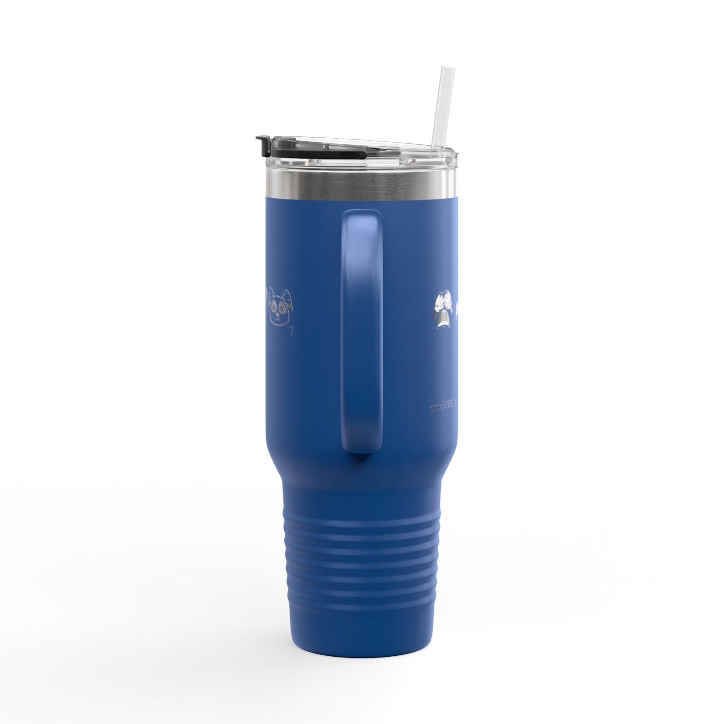 Panda = See no evil. Hear no evil. Speak no evil. - Insulated Travel Mug - 40oz