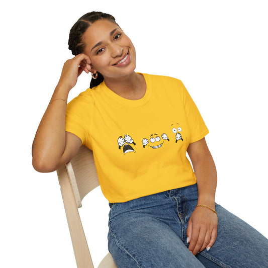 Goofy Faces = See no evil. Hear no evil. Speak no evil. - Unisex T-Shirt