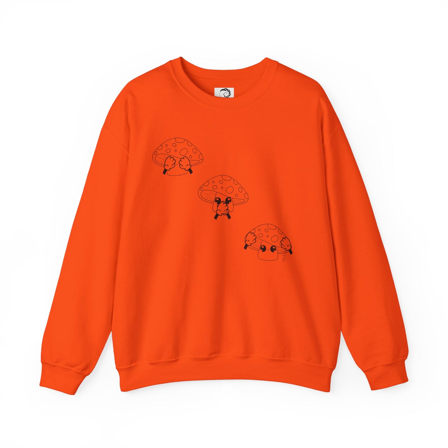 Mushrooms = See no evil. Hear no evil. Speak no evil.  - Crewneck Sweatshirt - Cozy Unisex Sweater