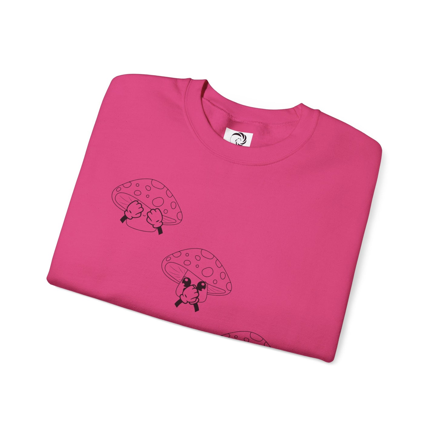 Mushrooms = See no evil. Hear no evil. Speak no evil.  - Crewneck Sweatshirt - Cozy Unisex Sweater