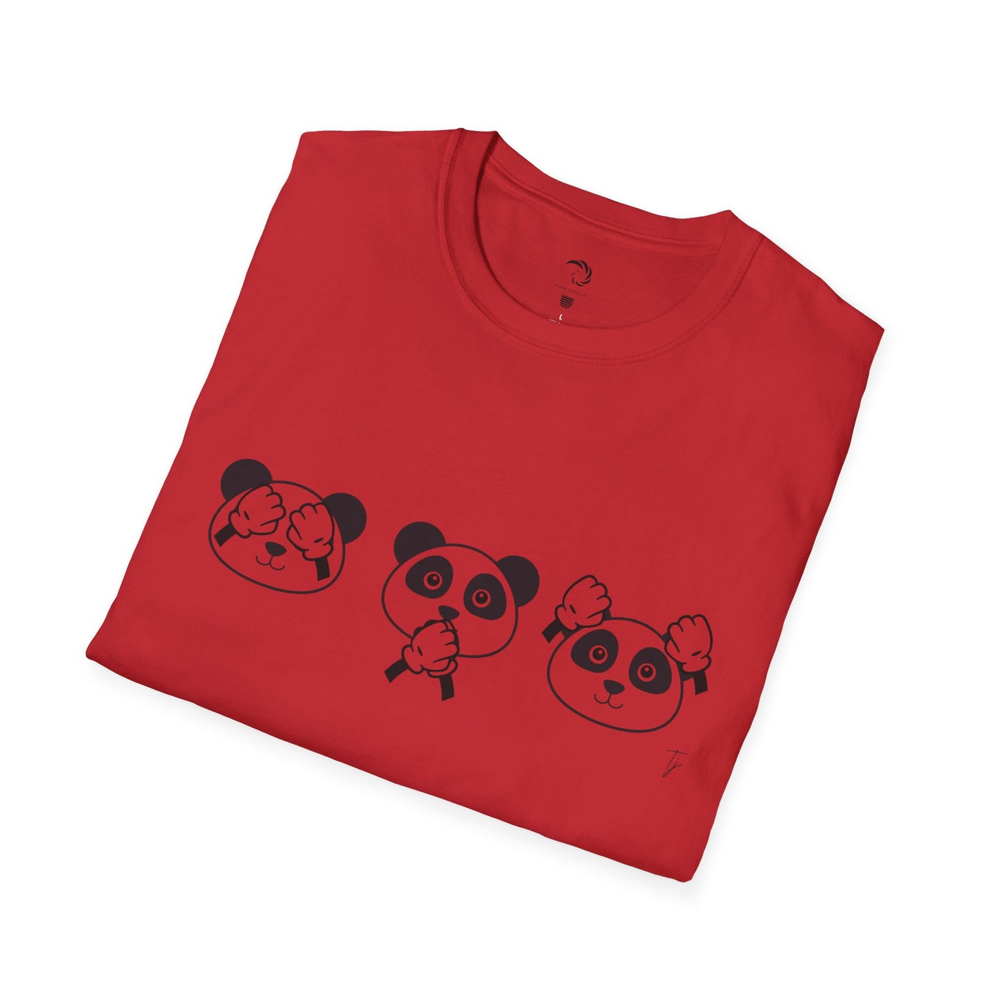 Panda = See no evil. Hear no evil. Speak no evil. - Unisex T-Shirt