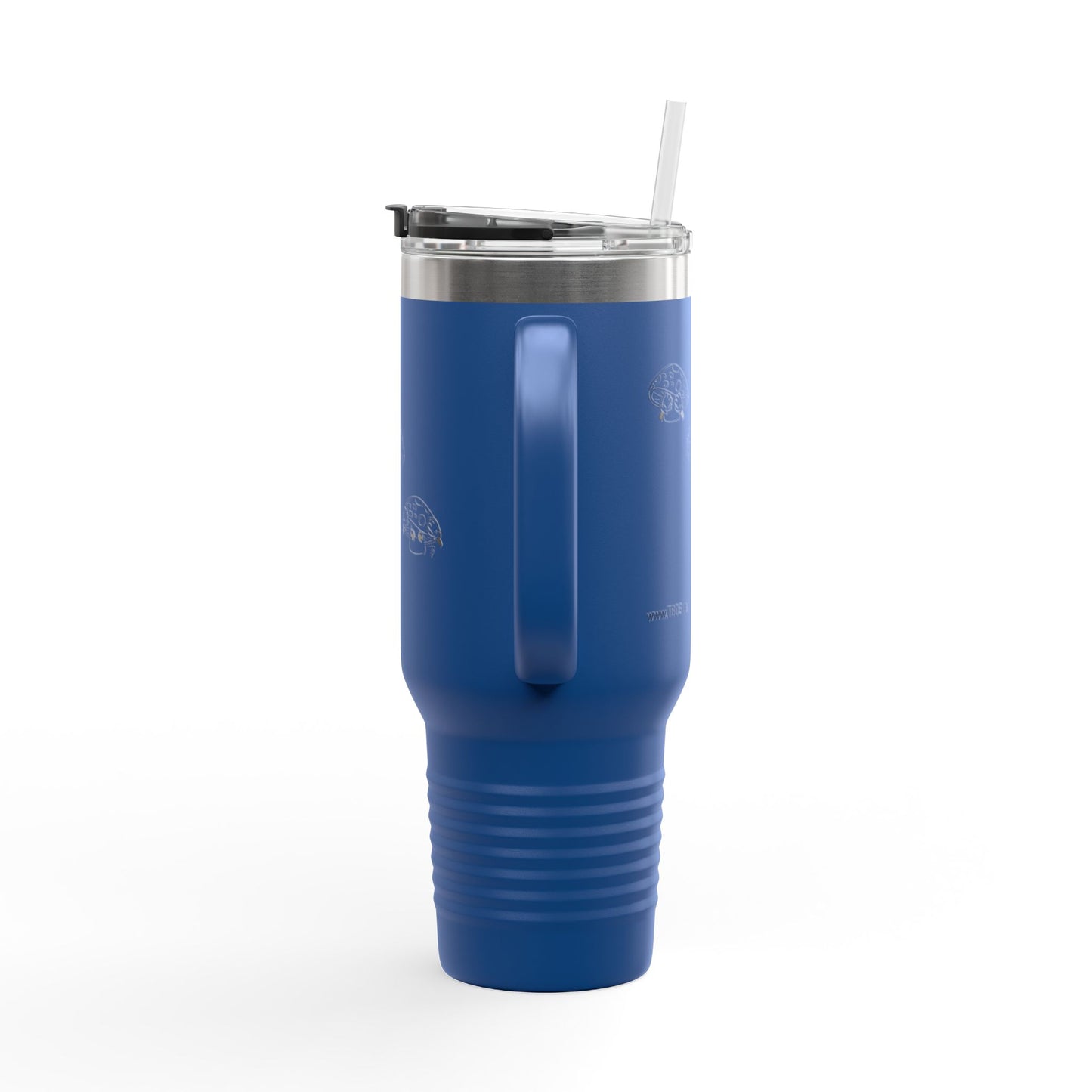 Mushrooms = See no evil. Hear no evil. Speak no evil. - Insulated Travel Mug - 40oz