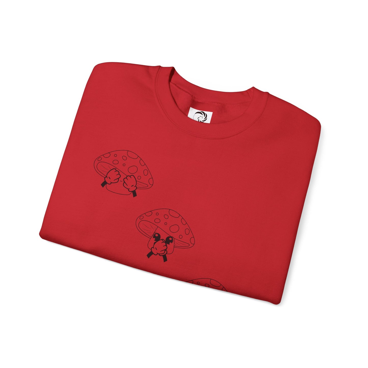 Mushrooms = See no evil. Hear no evil. Speak no evil.  - Crewneck Sweatshirt - Cozy Unisex Sweater