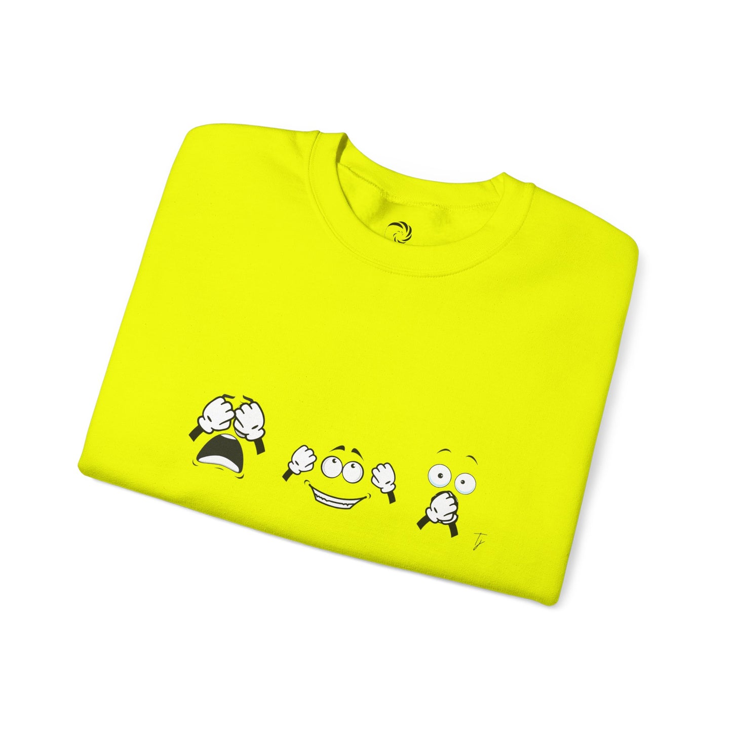 Goofy Faces = See no evil. Hear no evil. Speak no evil.  - Crewneck Sweatshirt - Cozy Unisex Sweater