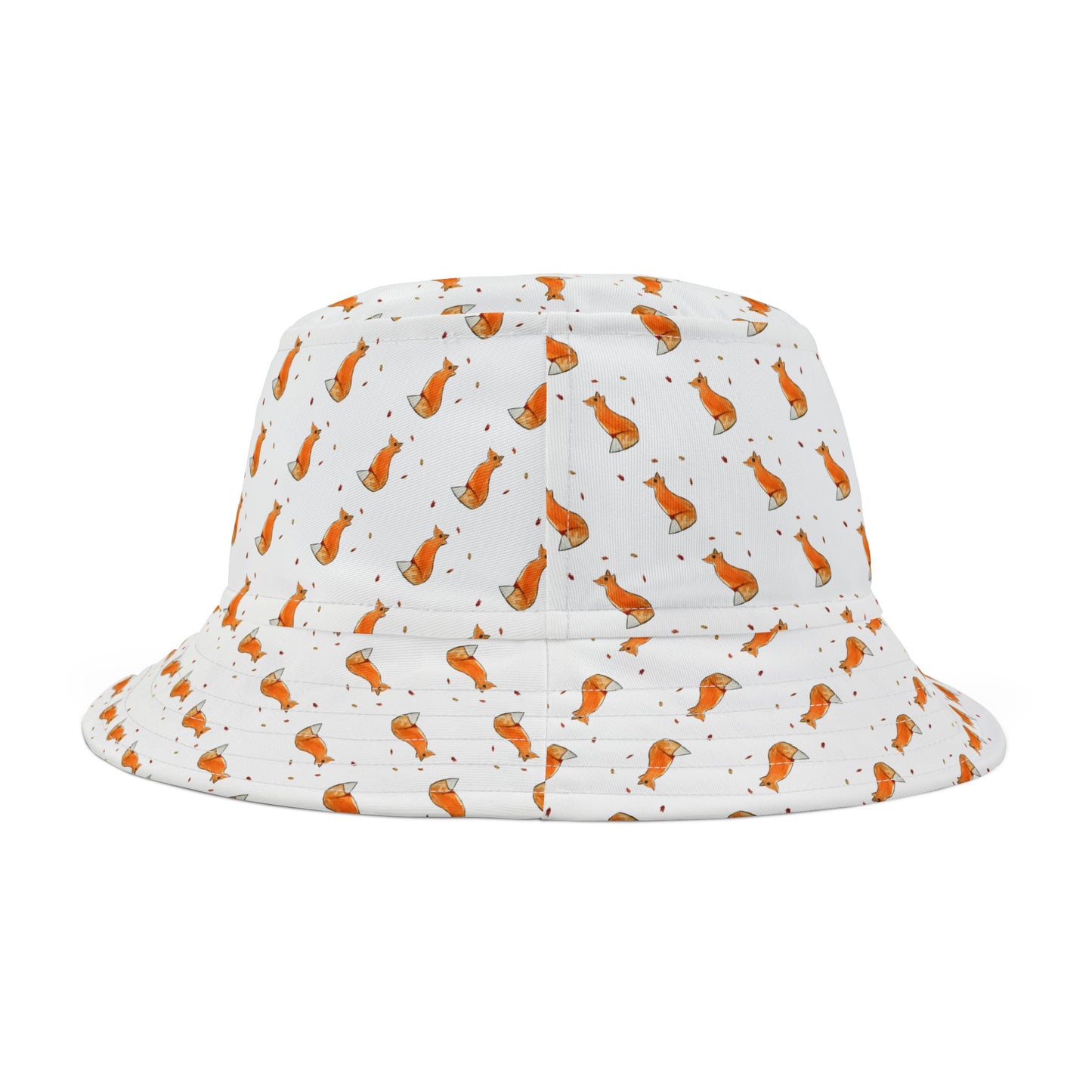 Whimsical Fox & Leaves - Bucket Hat - Stylish Outdoor Accessory for Pet Lovers