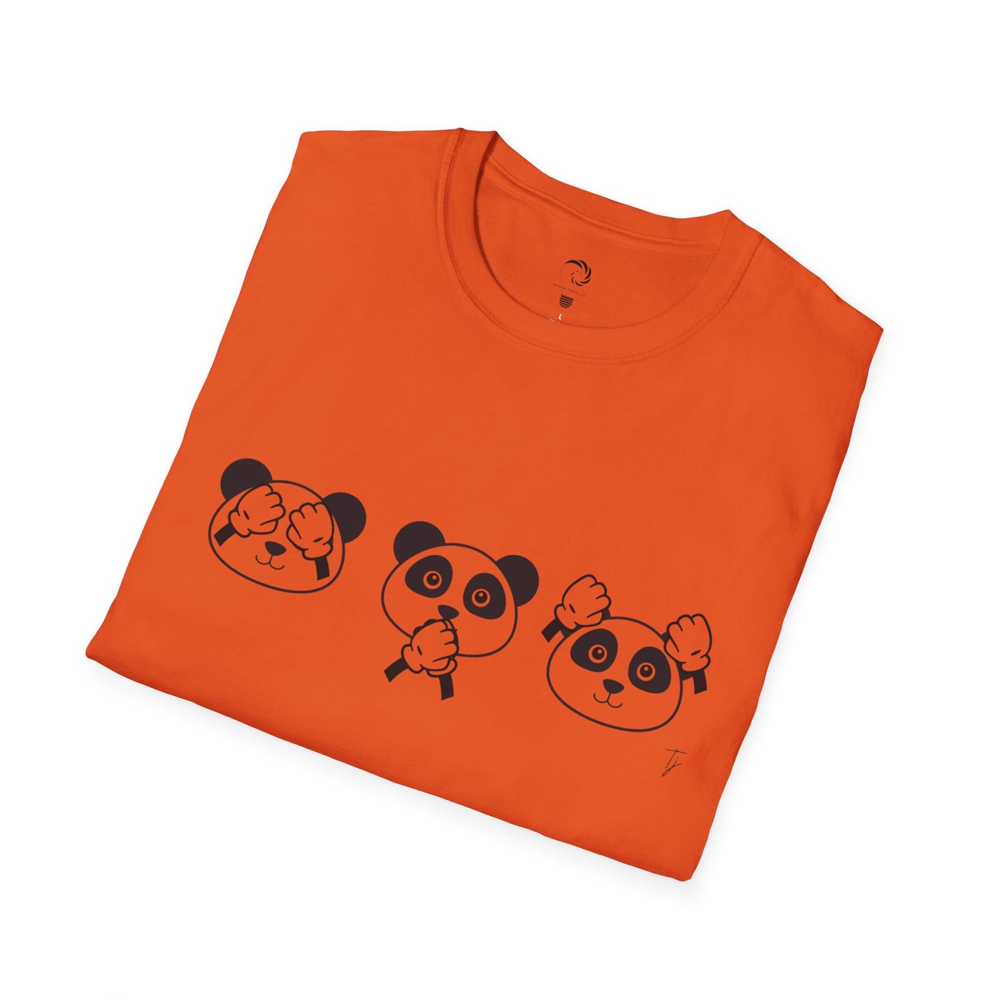 Panda = See no evil. Hear no evil. Speak no evil. - Unisex T-Shirt
