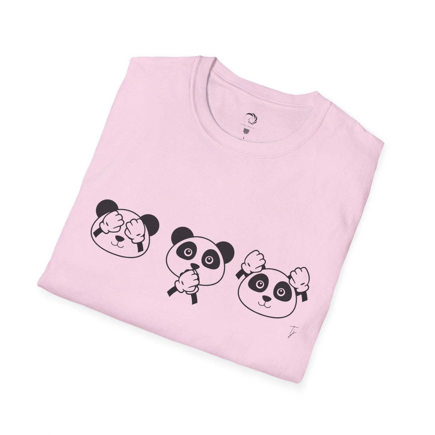Panda = See no evil. Hear no evil. Speak no evil. - Unisex T-Shirt