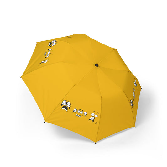 Goofy Faces = See no evil. Hear no evil. Speak no evil. - Foldable Umbrella