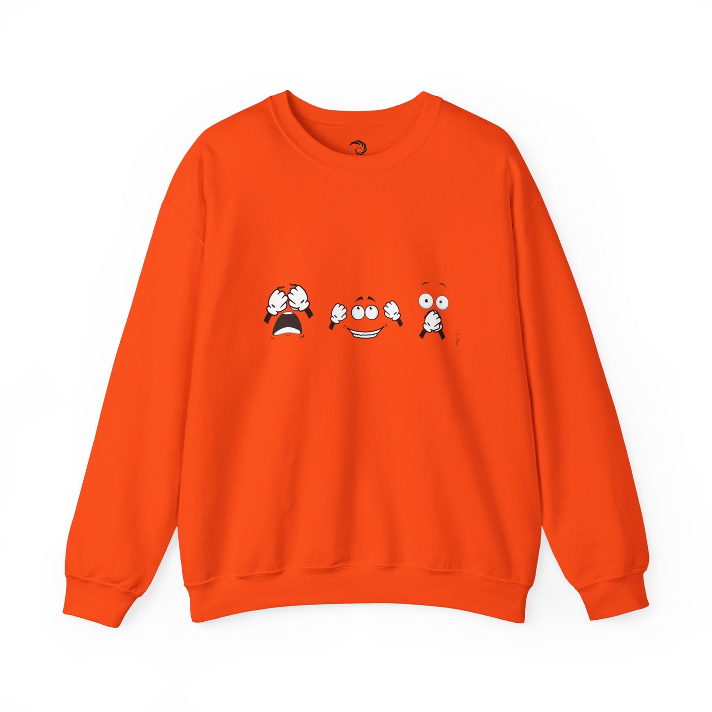 Goofy Faces = See no evil. Hear no evil. Speak no evil.  - Crewneck Sweatshirt - Cozy Unisex Sweater
