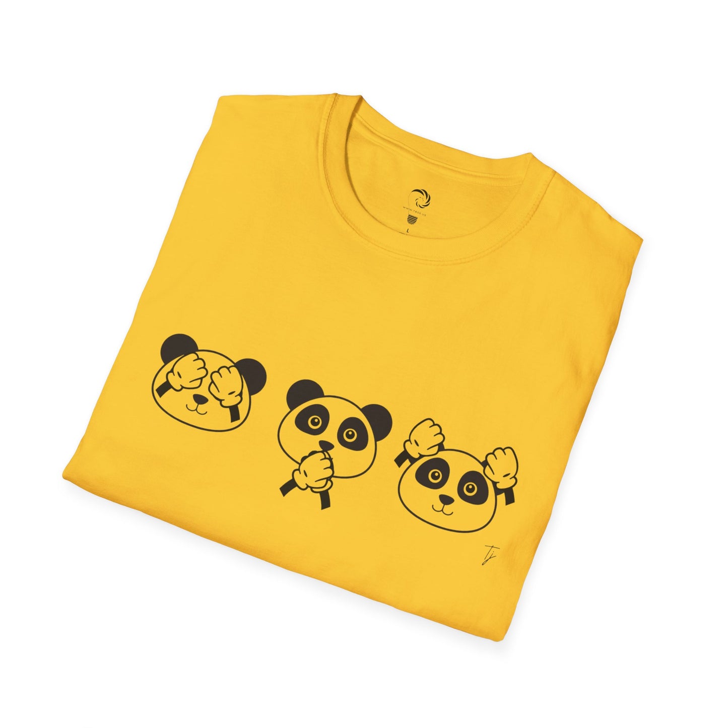 Panda = See no evil. Hear no evil. Speak no evil. - Unisex T-Shirt