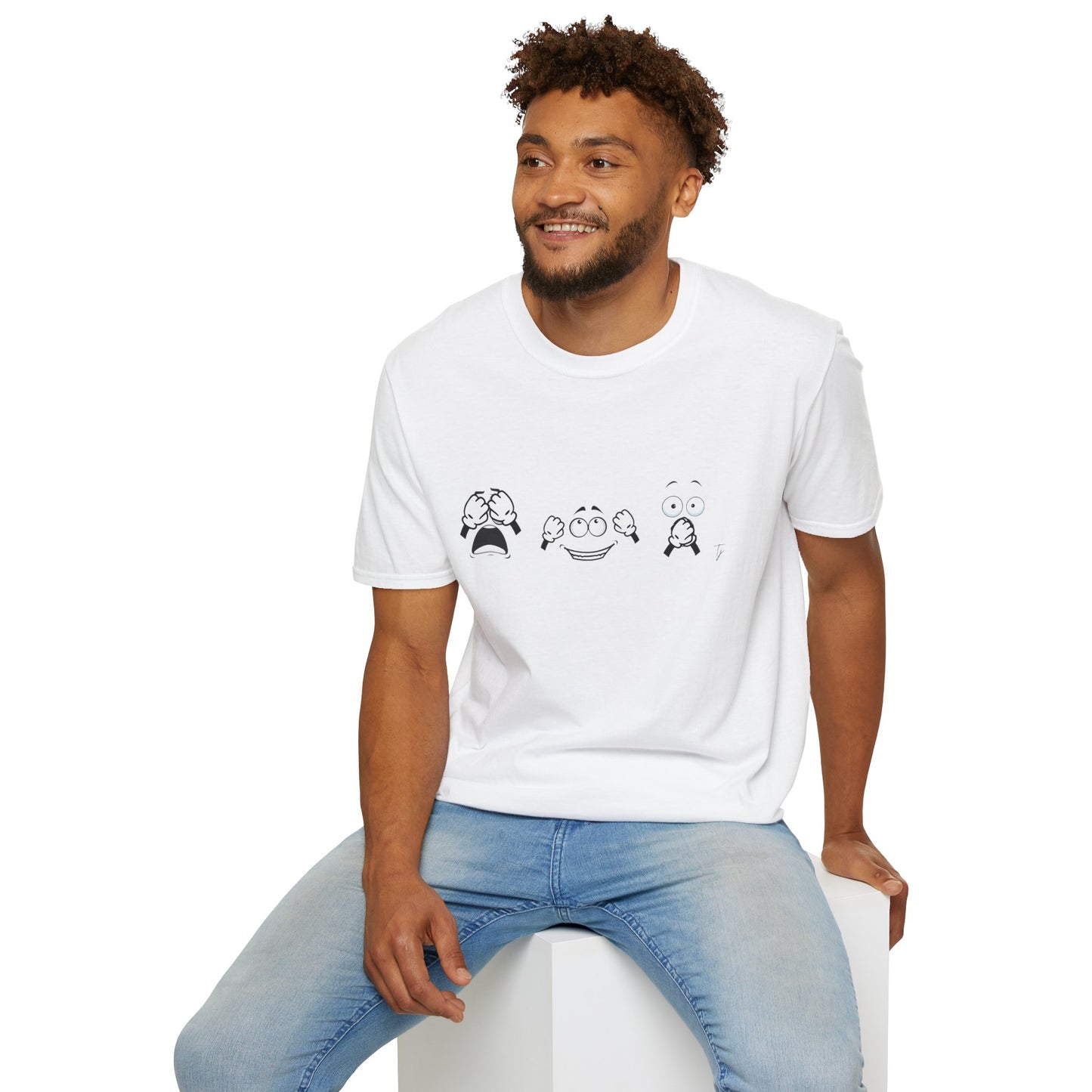 Goofy Faces = See no evil. Hear no evil. Speak no evil. - Unisex T-Shirt