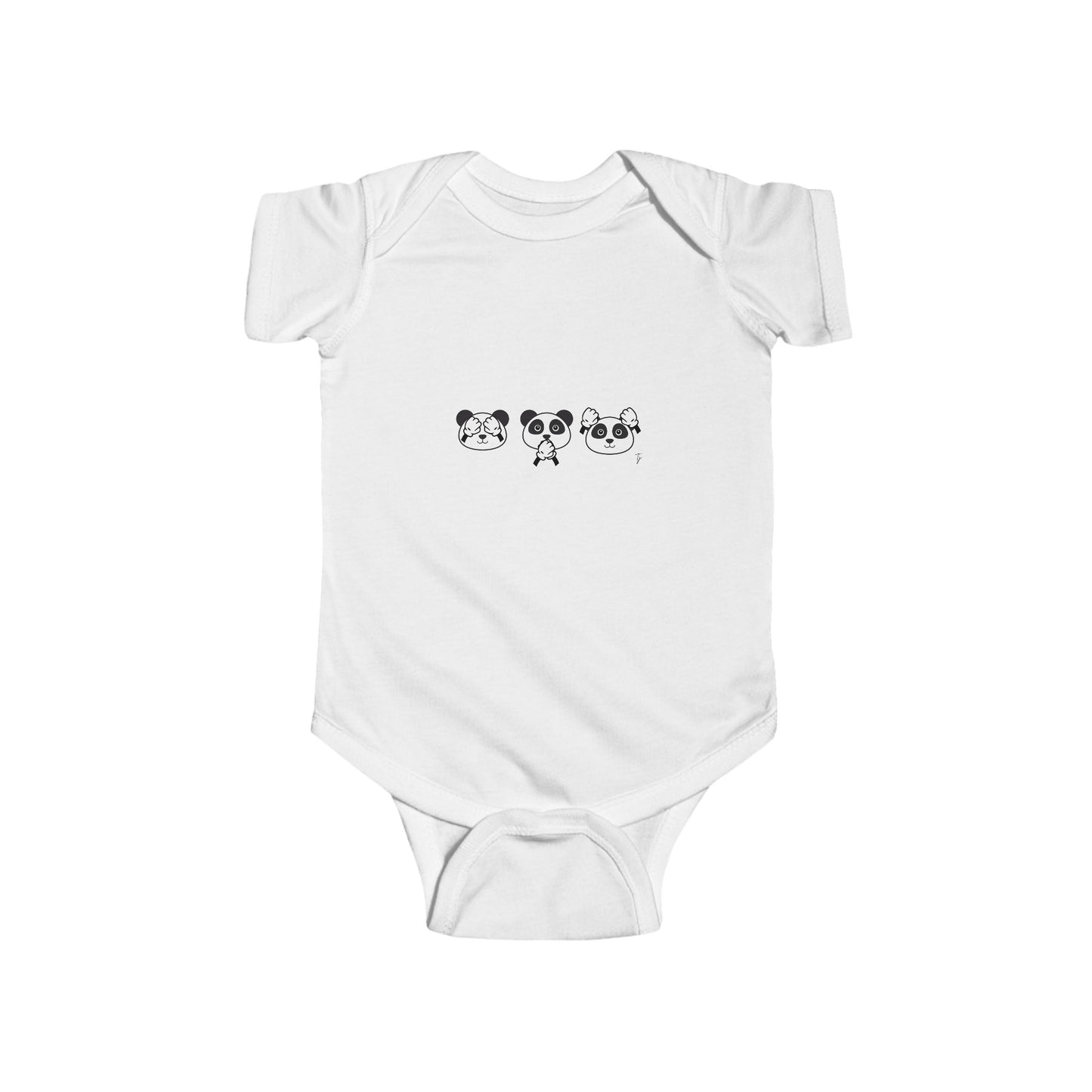 Panda = See no evil. Hear no evil. Speak no evil. - Infant Bodysuit – Adorable Seasonal Baby Outfit
