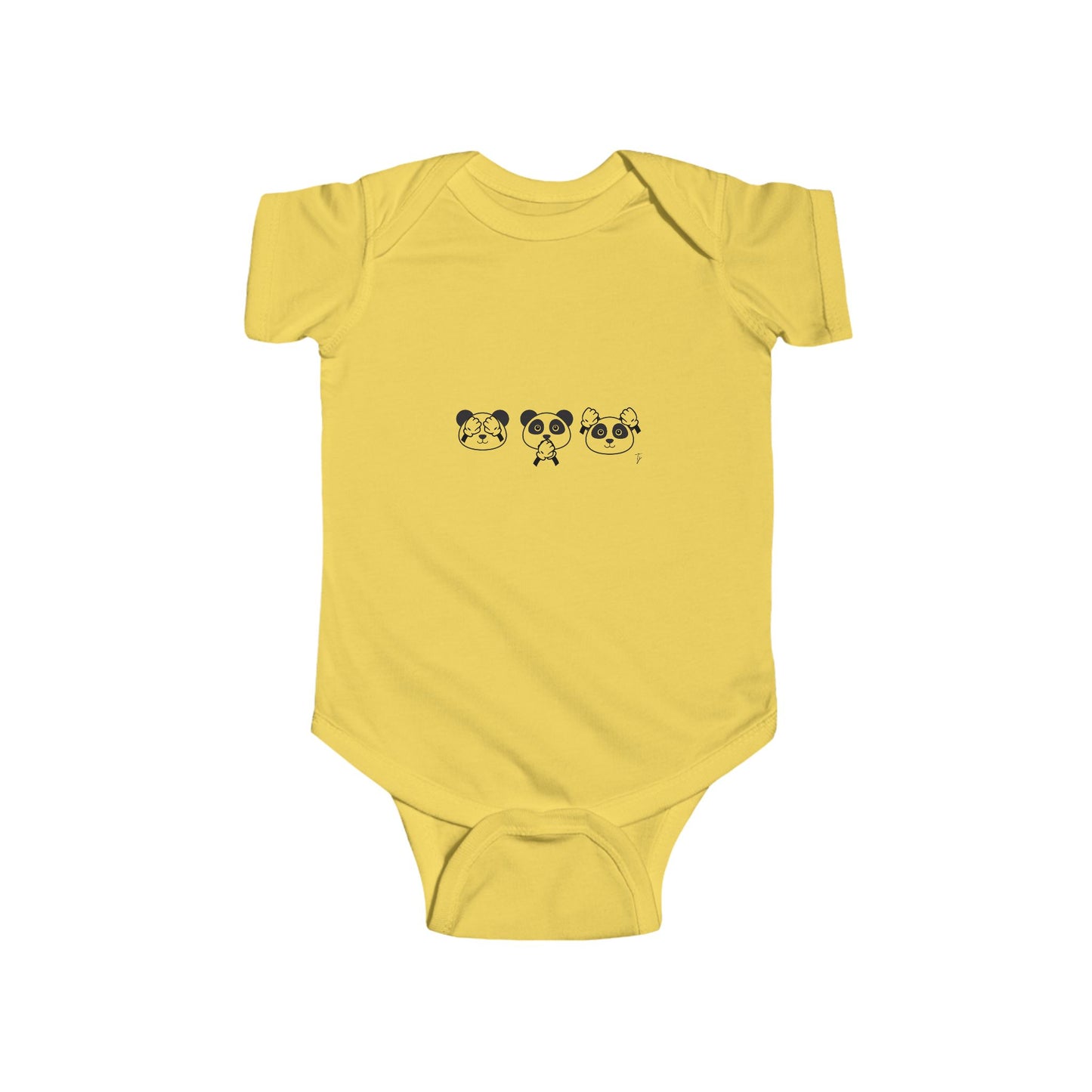 Panda = See no evil. Hear no evil. Speak no evil. - Infant Bodysuit – Adorable Seasonal Baby Outfit