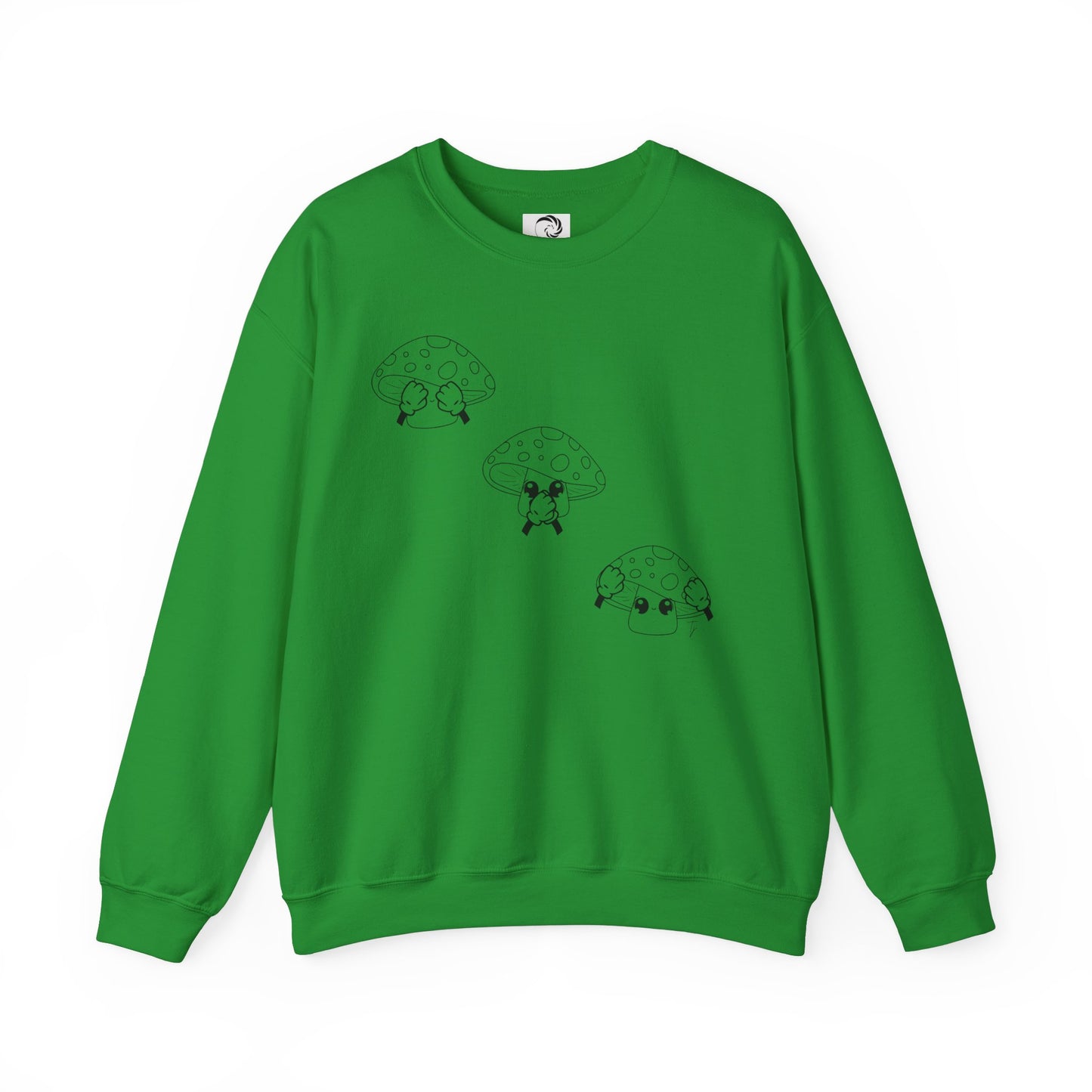 Mushrooms = See no evil. Hear no evil. Speak no evil.  - Crewneck Sweatshirt - Cozy Unisex Sweater