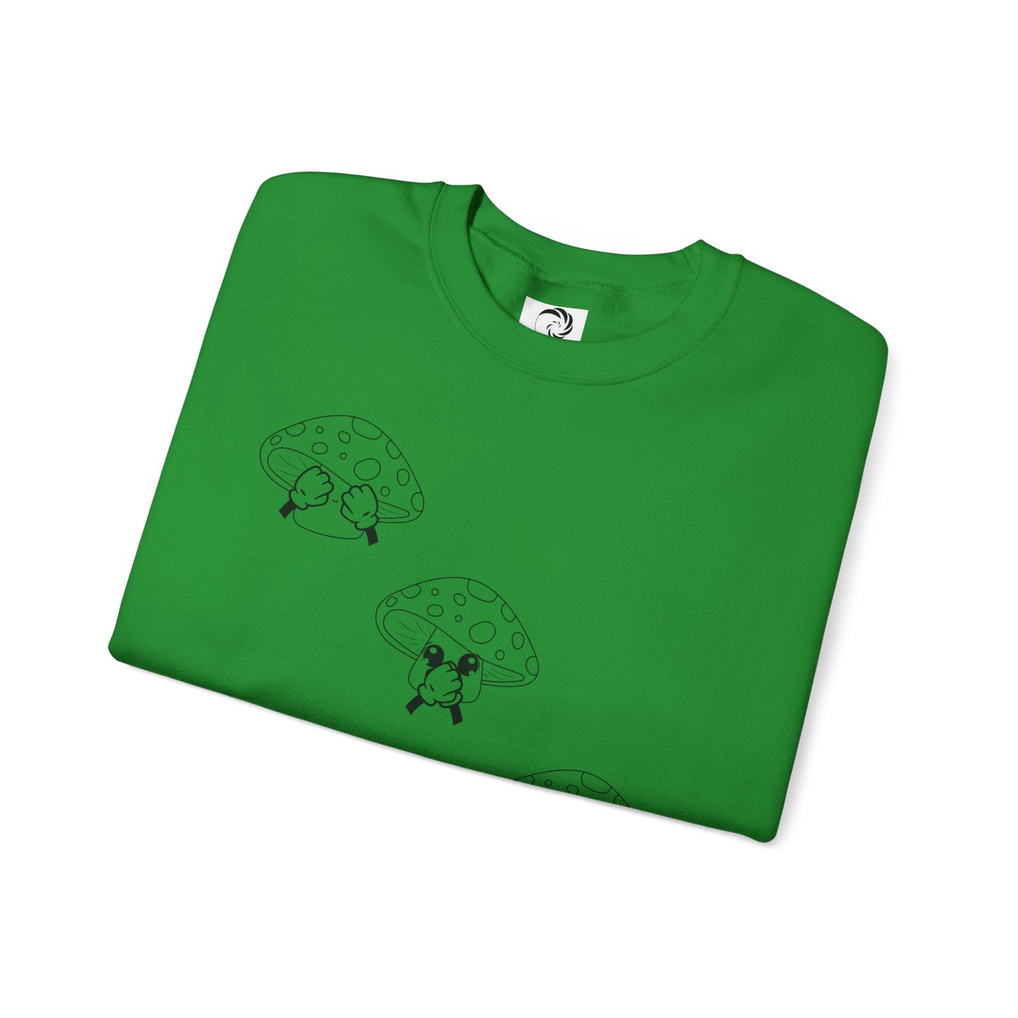 Mushrooms = See no evil. Hear no evil. Speak no evil.  - Crewneck Sweatshirt - Cozy Unisex Sweater