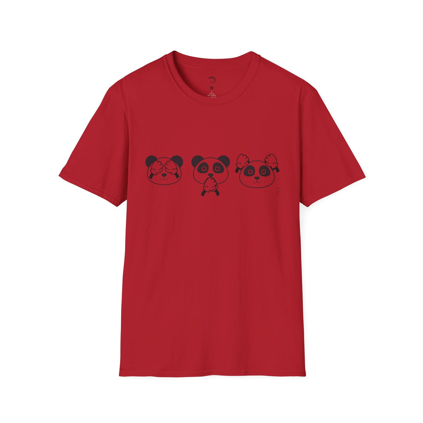 Panda = See no evil. Hear no evil. Speak no evil. - Unisex T-Shirt