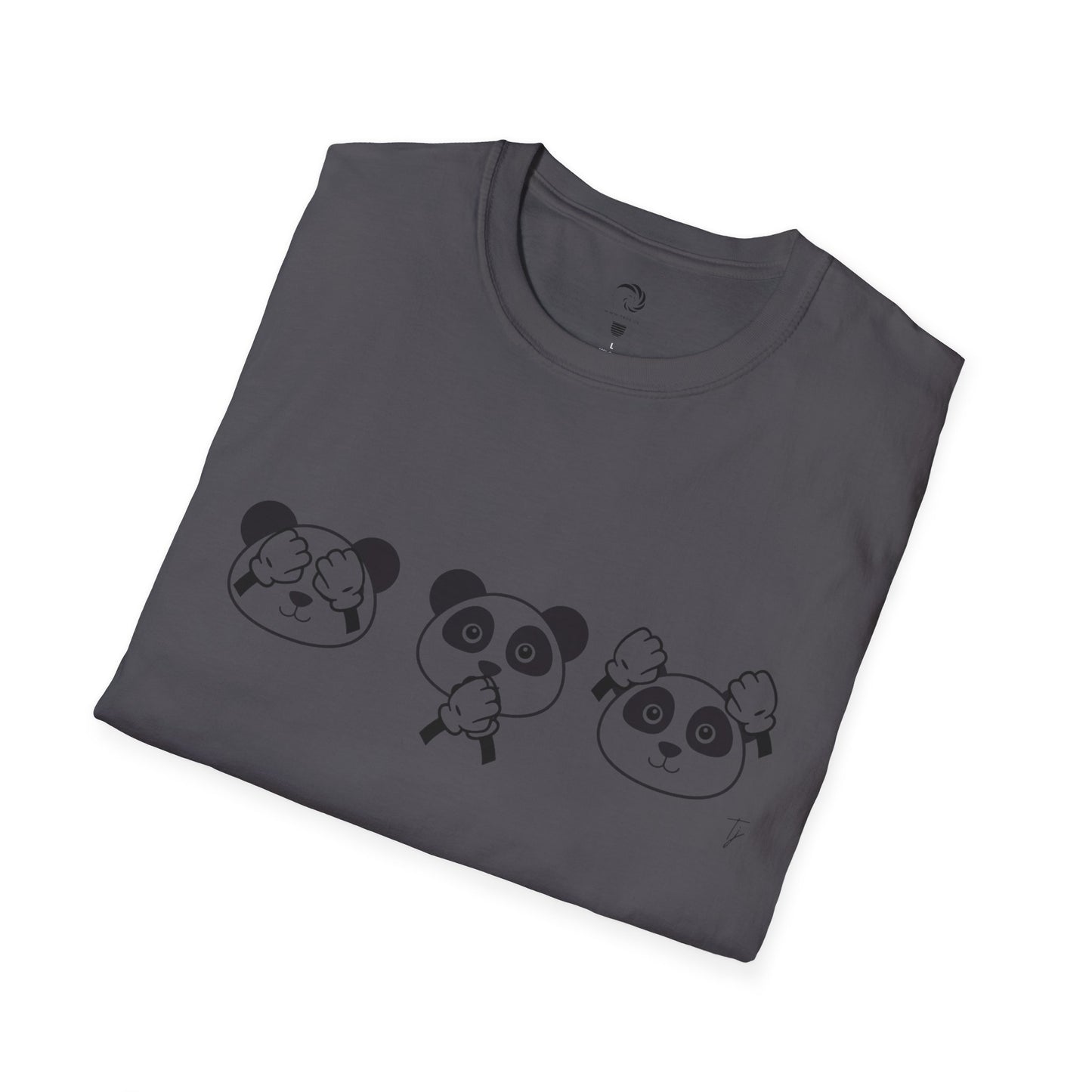 Panda = See no evil. Hear no evil. Speak no evil. - Unisex T-Shirt