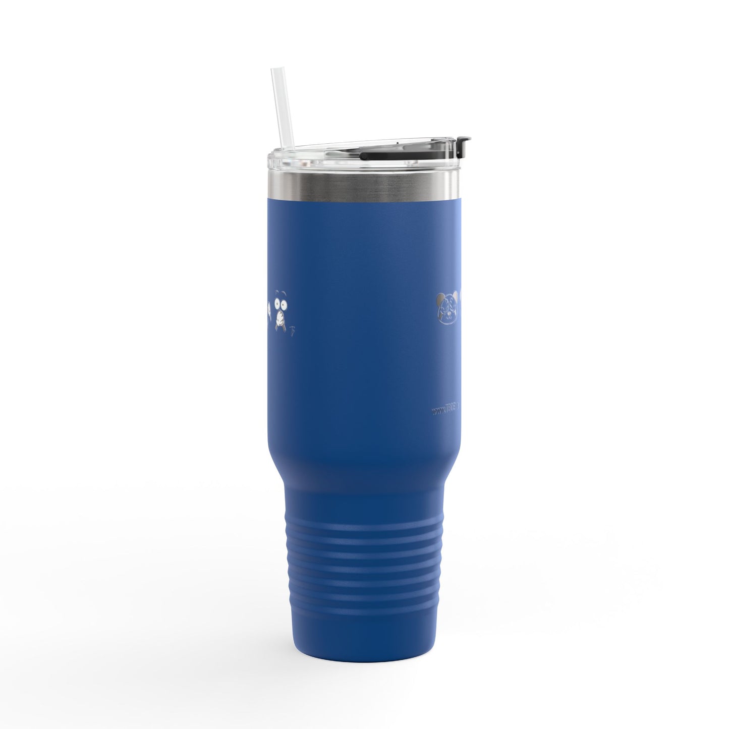 Panda = See no evil. Hear no evil. Speak no evil. - Insulated Travel Mug - 40oz