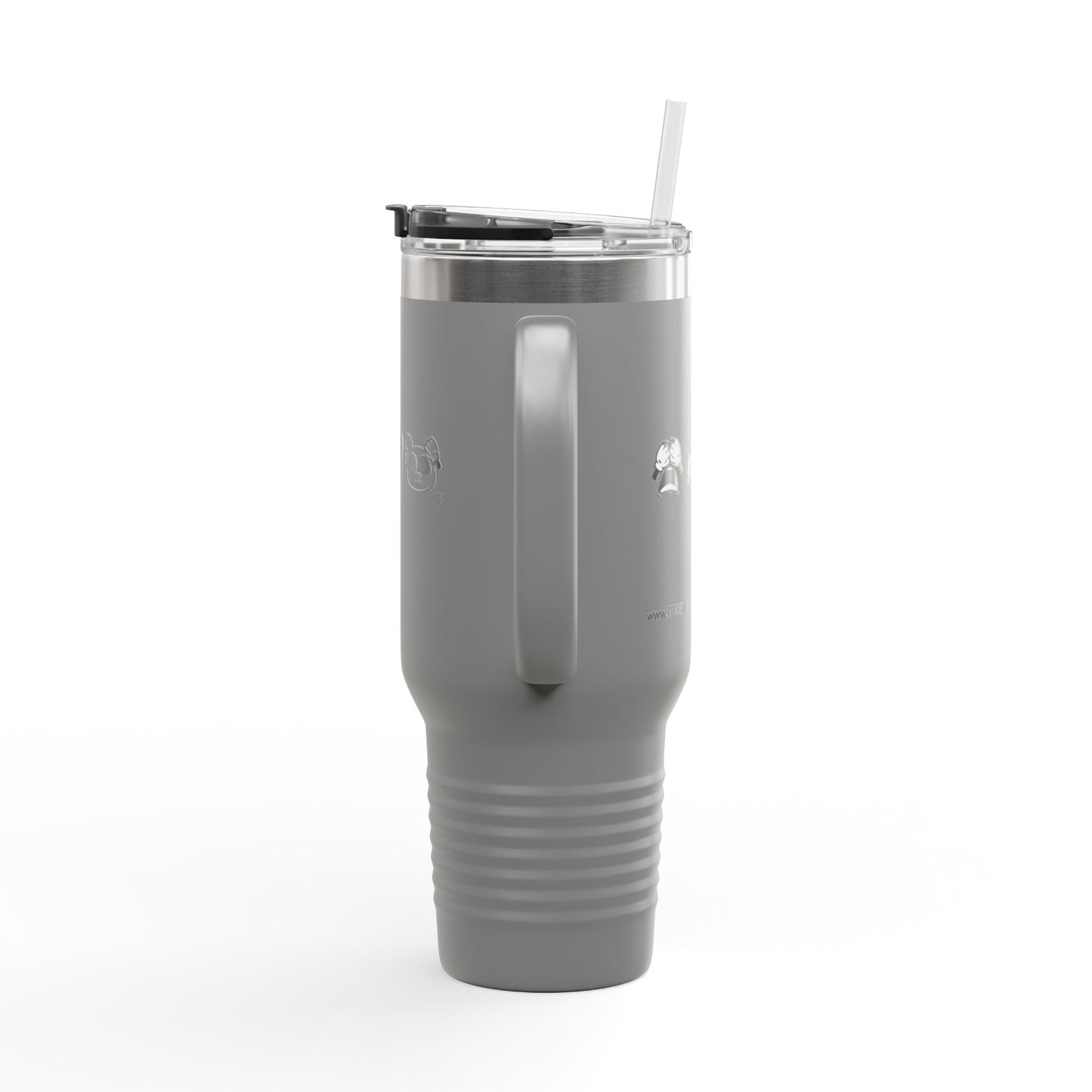 Panda = See no evil. Hear no evil. Speak no evil. - Insulated Travel Mug - 40oz