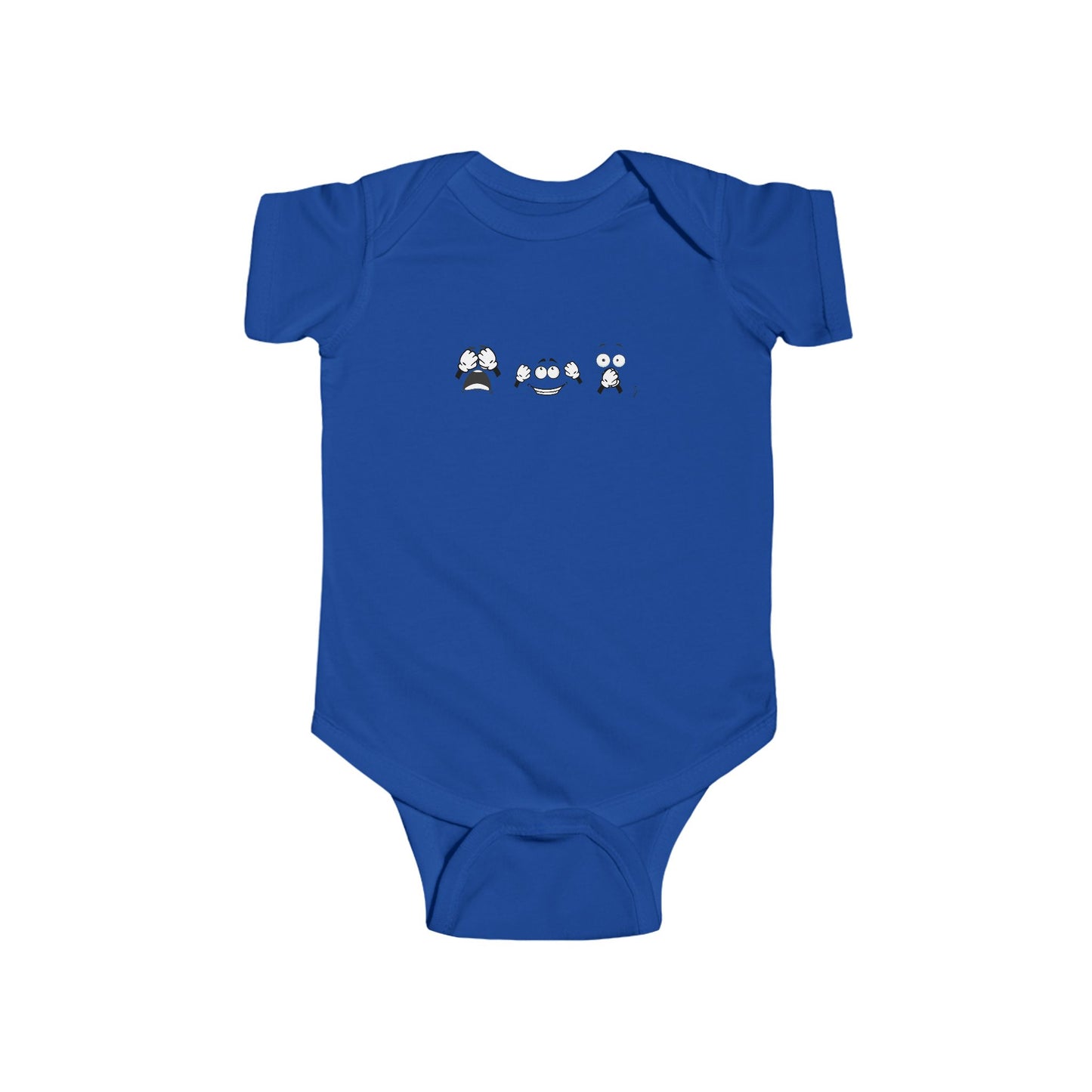 Goofy Faces = See no evil. Hear no evil. Speak no evil. - Infant Bodysuit – Adorable Seasonal Baby Outfit