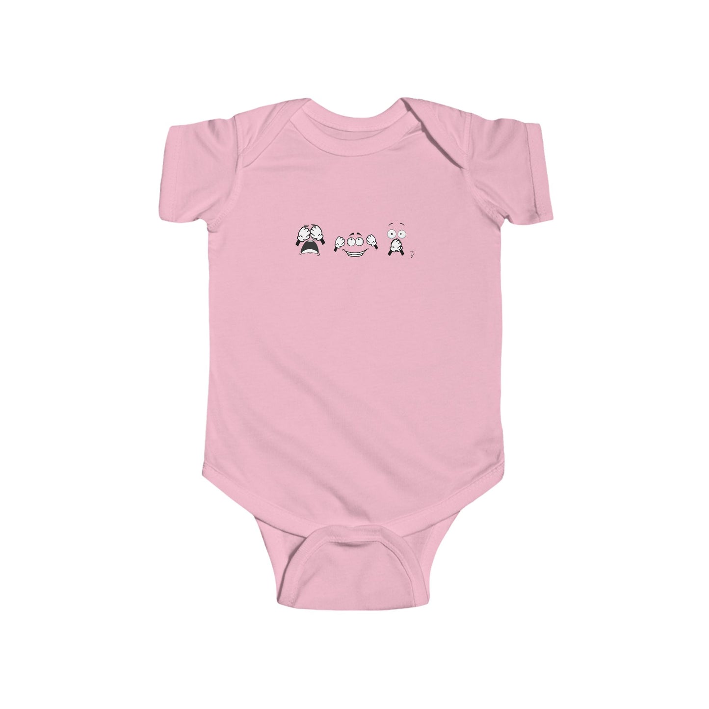 Goofy Faces = See no evil. Hear no evil. Speak no evil. - Infant Bodysuit – Adorable Seasonal Baby Outfit